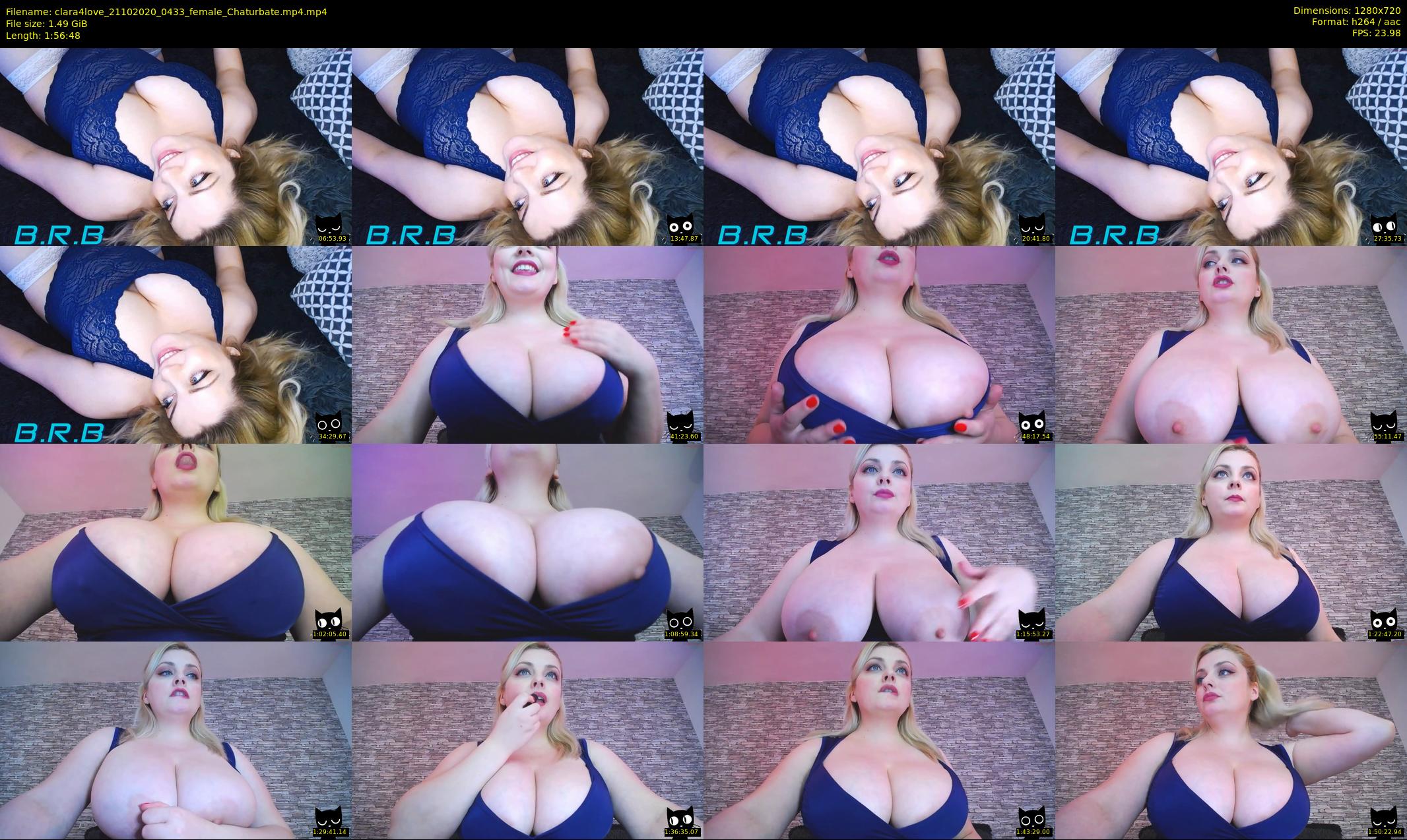 clara4love — 117 minute Chaturbate female cam show recording, 720p, Oct 21, 2020