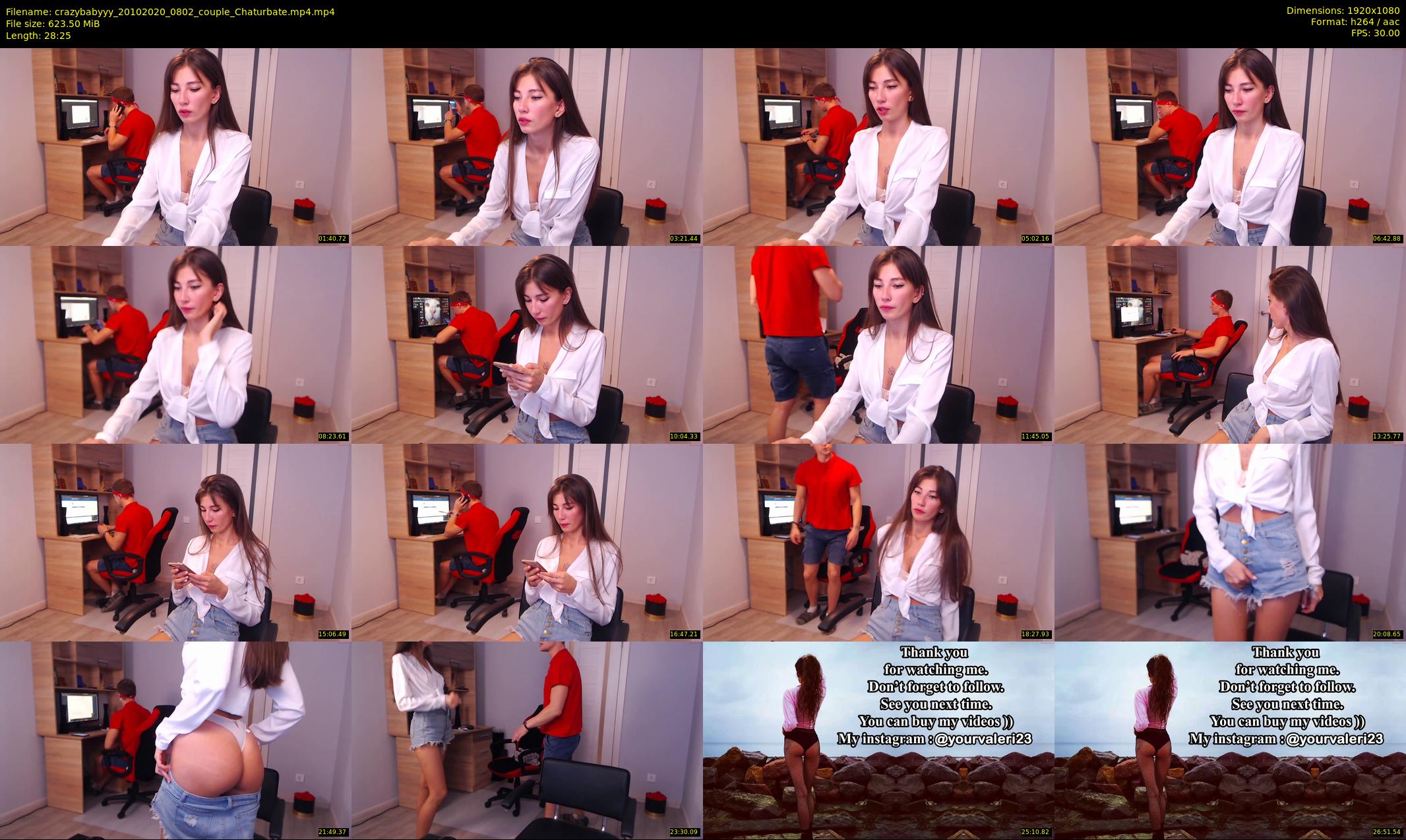 crazybabyyy — 29 minute Chaturbate couple cam show recording, 1080p, Oct 20, 2020