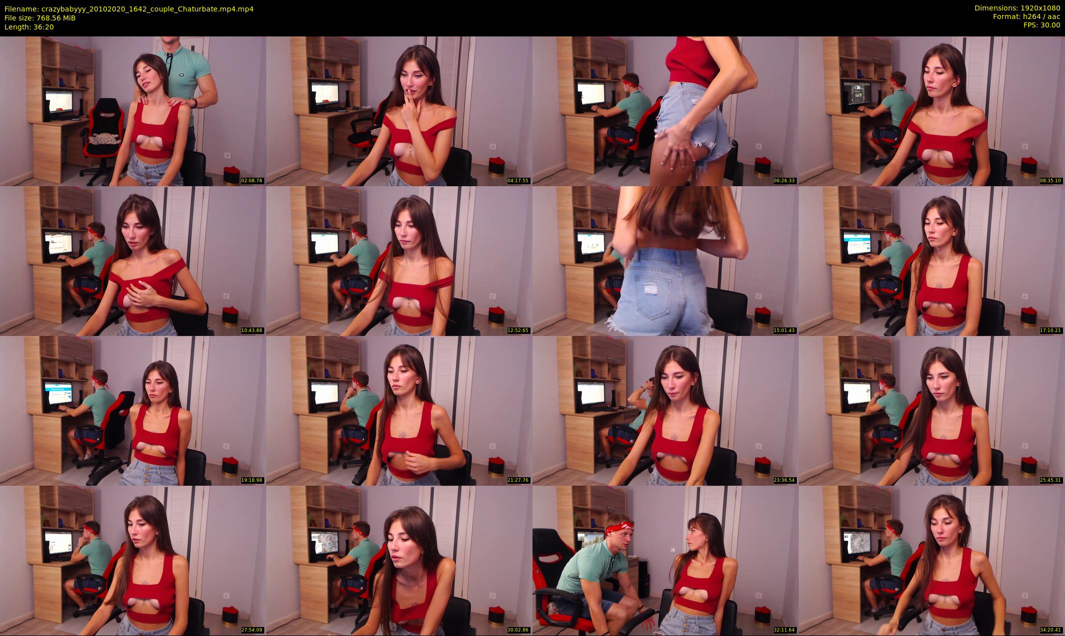 crazybabyyy — 37 minute Chaturbate couple cam show recording, 1080p, Oct 20, 2020