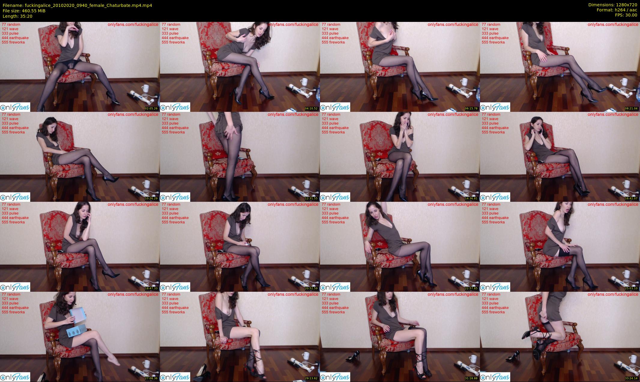 fuckingalice — 36 minute Chaturbate female cam show recording, 720p, Oct 20, 2020