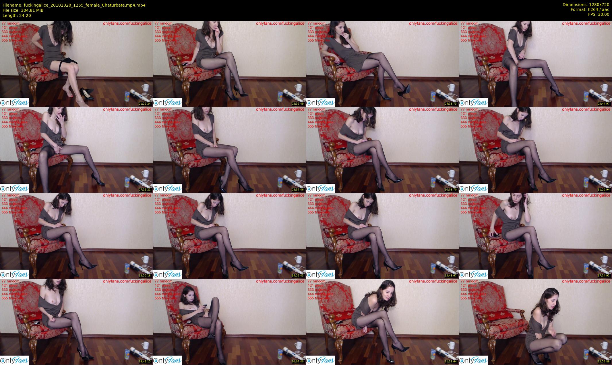 fuckingalice — 25 minute Chaturbate female cam show recording, 720p, Oct 20, 2020