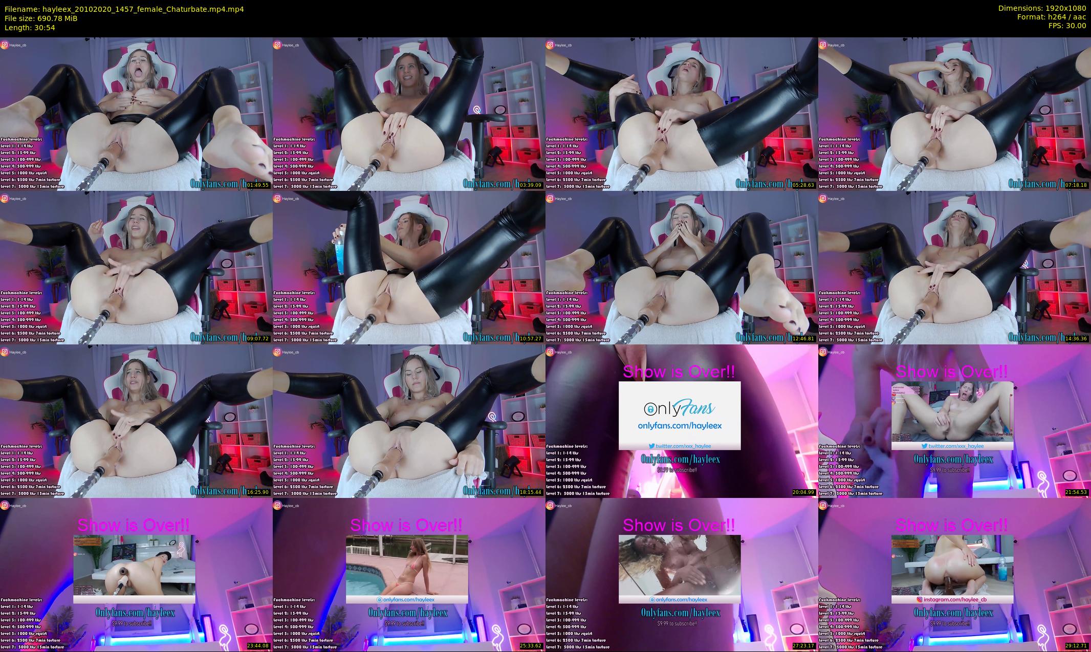 hayleex — 31 minute Chaturbate female cam show recording, 1080p, Oct 20, 2020
