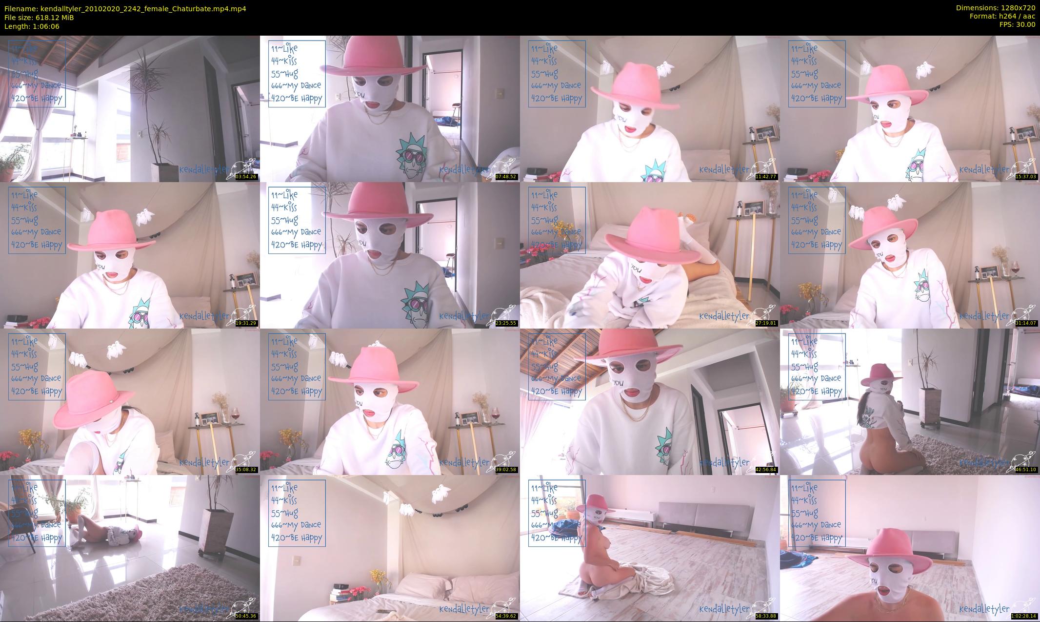 kendalltyler — 67 minute Chaturbate female cam show recording, 720p, Oct 20, 2020