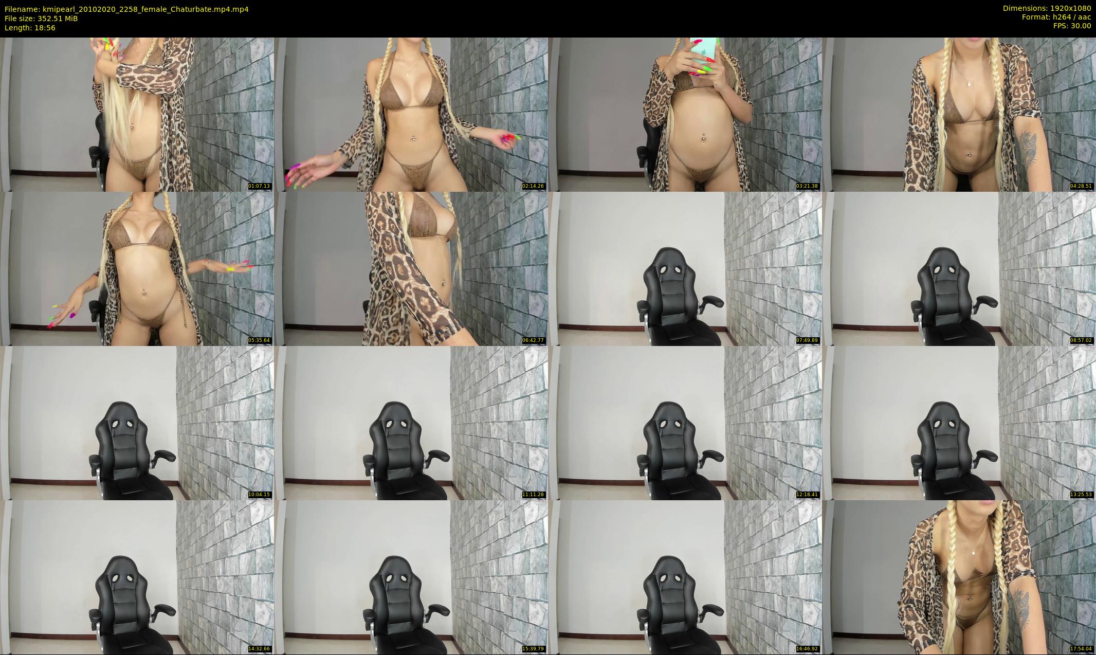 kmipearl — 19 minute Chaturbate female cam show recording, 1080p, Oct 20, 2020
