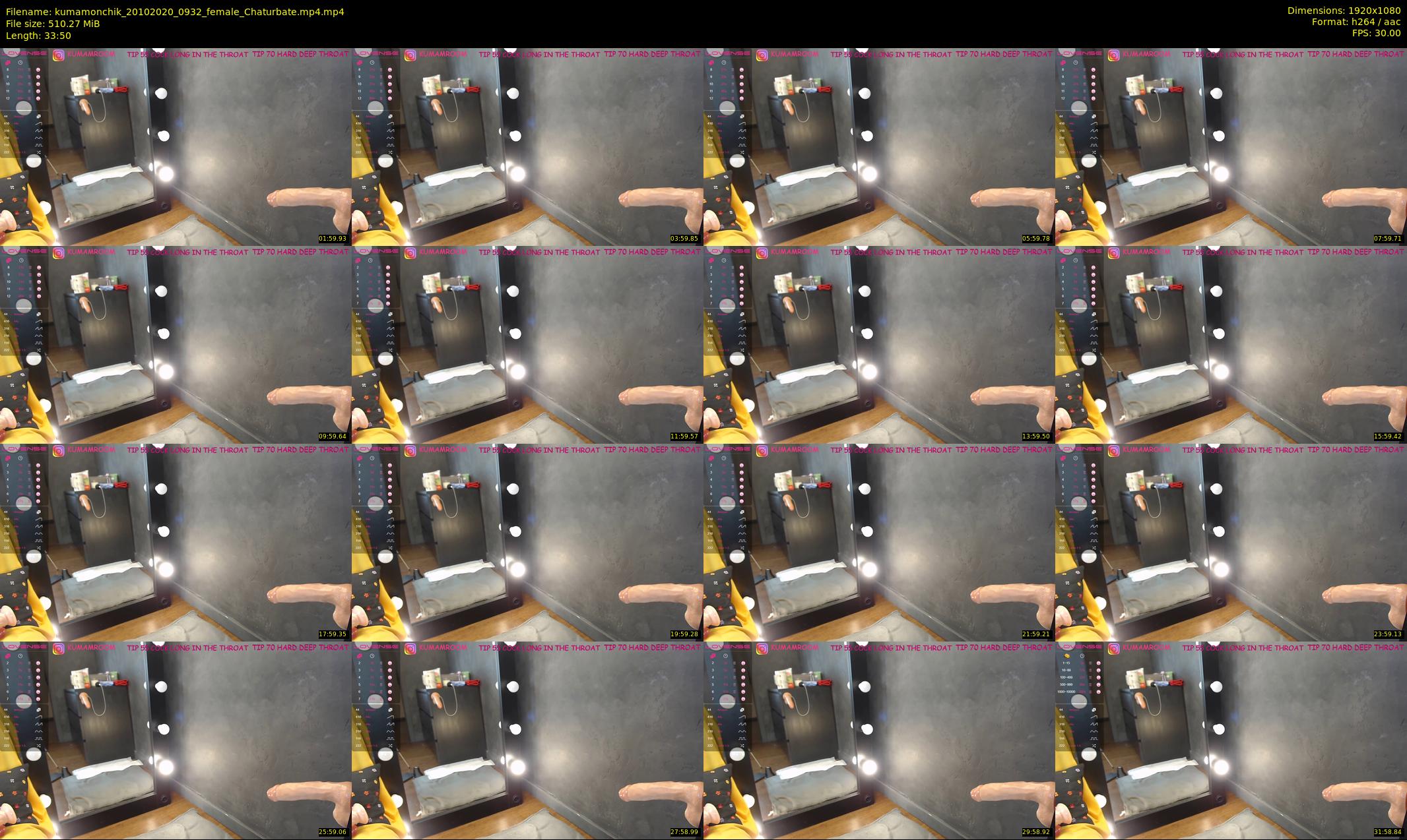kumamonchik — 34 minute Chaturbate couple cam show recording, 1080p, Oct 20, 2020