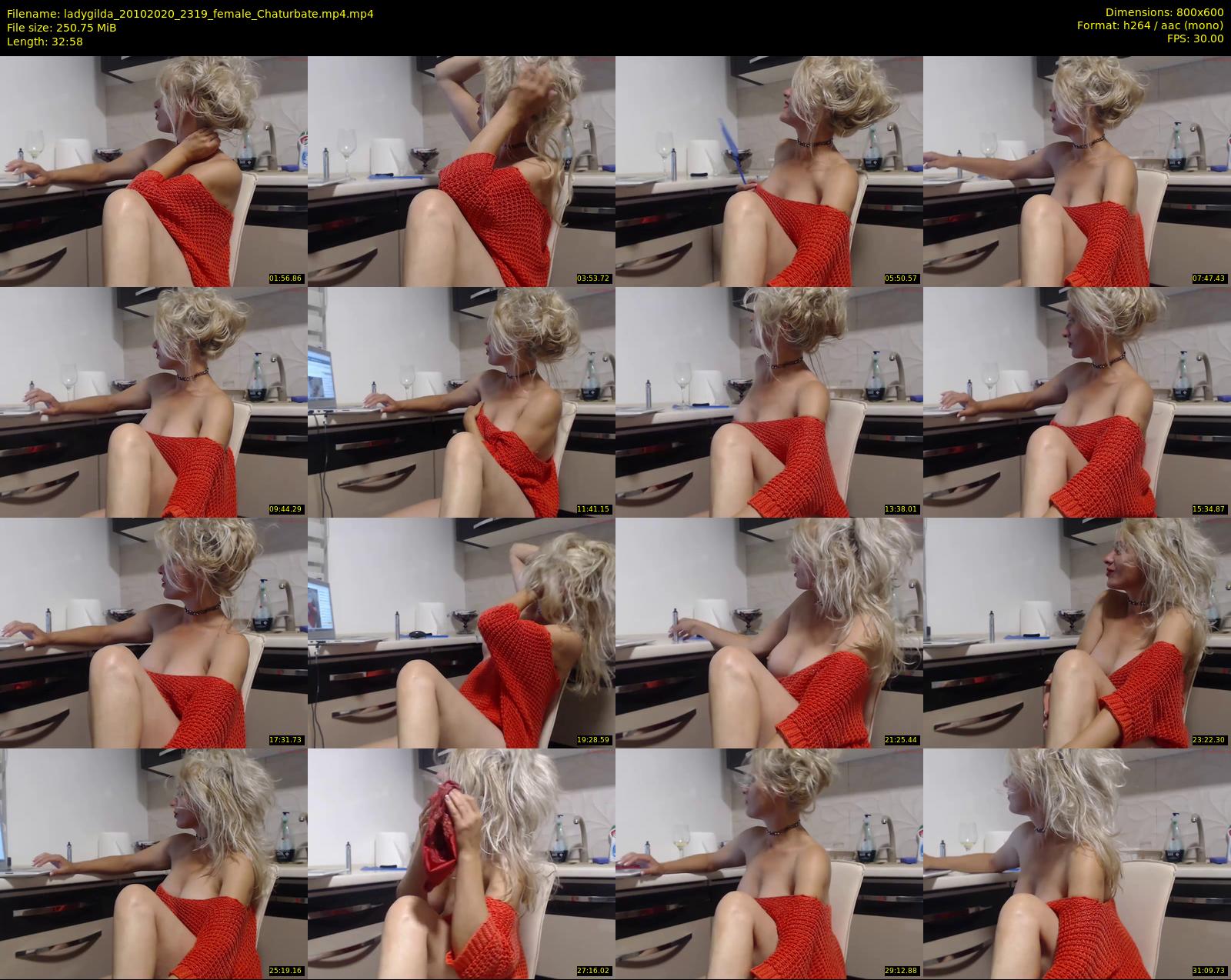 ladygilda — 33 minute Chaturbate female cam show recording, 480p, Oct 20, 2020
