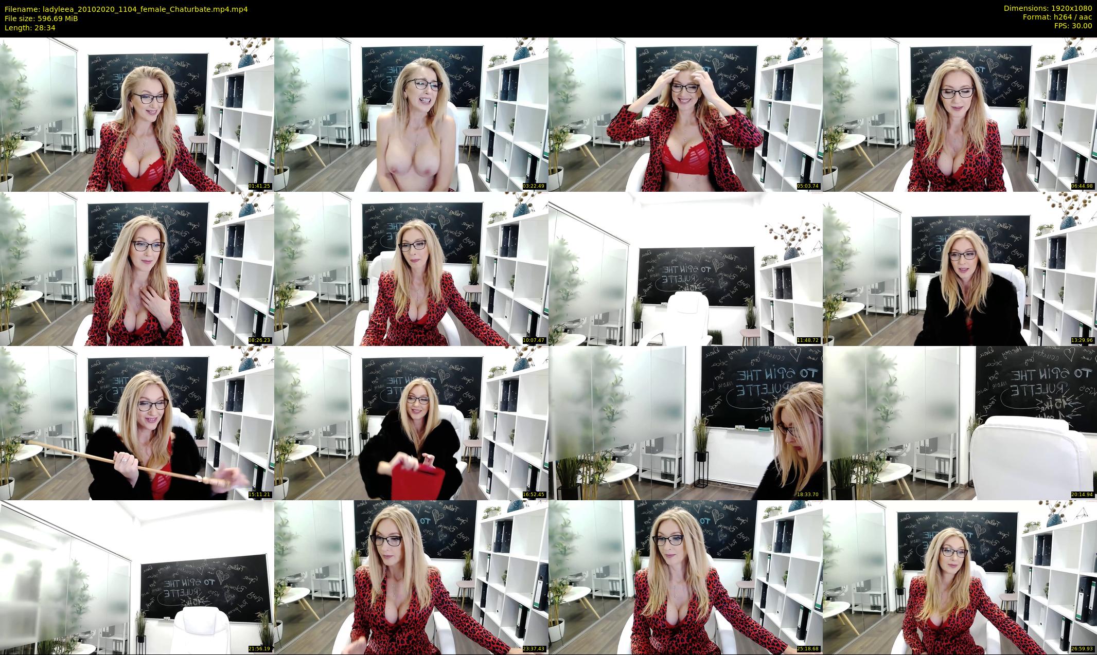 ladyleea — 29 minute Chaturbate female cam show recording, 1080p, Oct 20, 2020