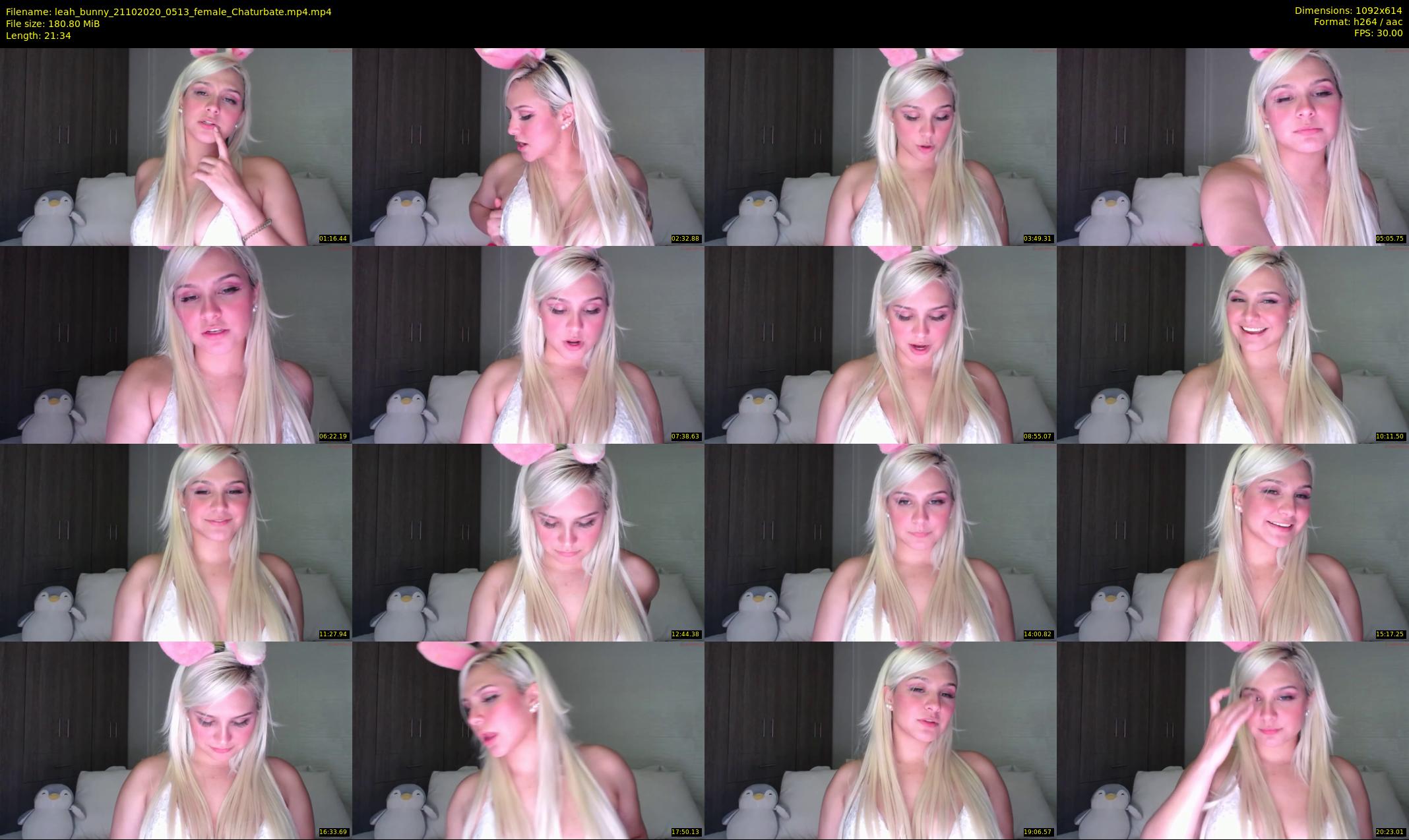 leah_bunny — 22 minute Chaturbate female cam show recording, 480p, Oct 21, 2020