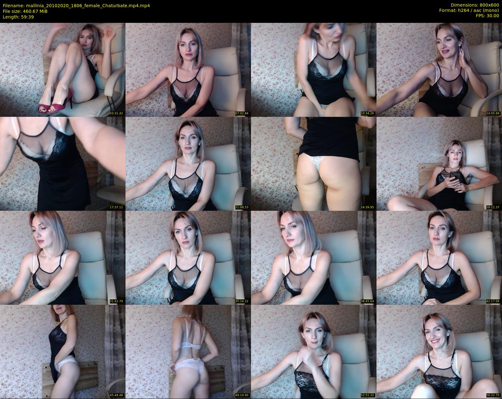 mallinia — 60 minute Chaturbate female cam show recording, 480p, Oct 20, 2020