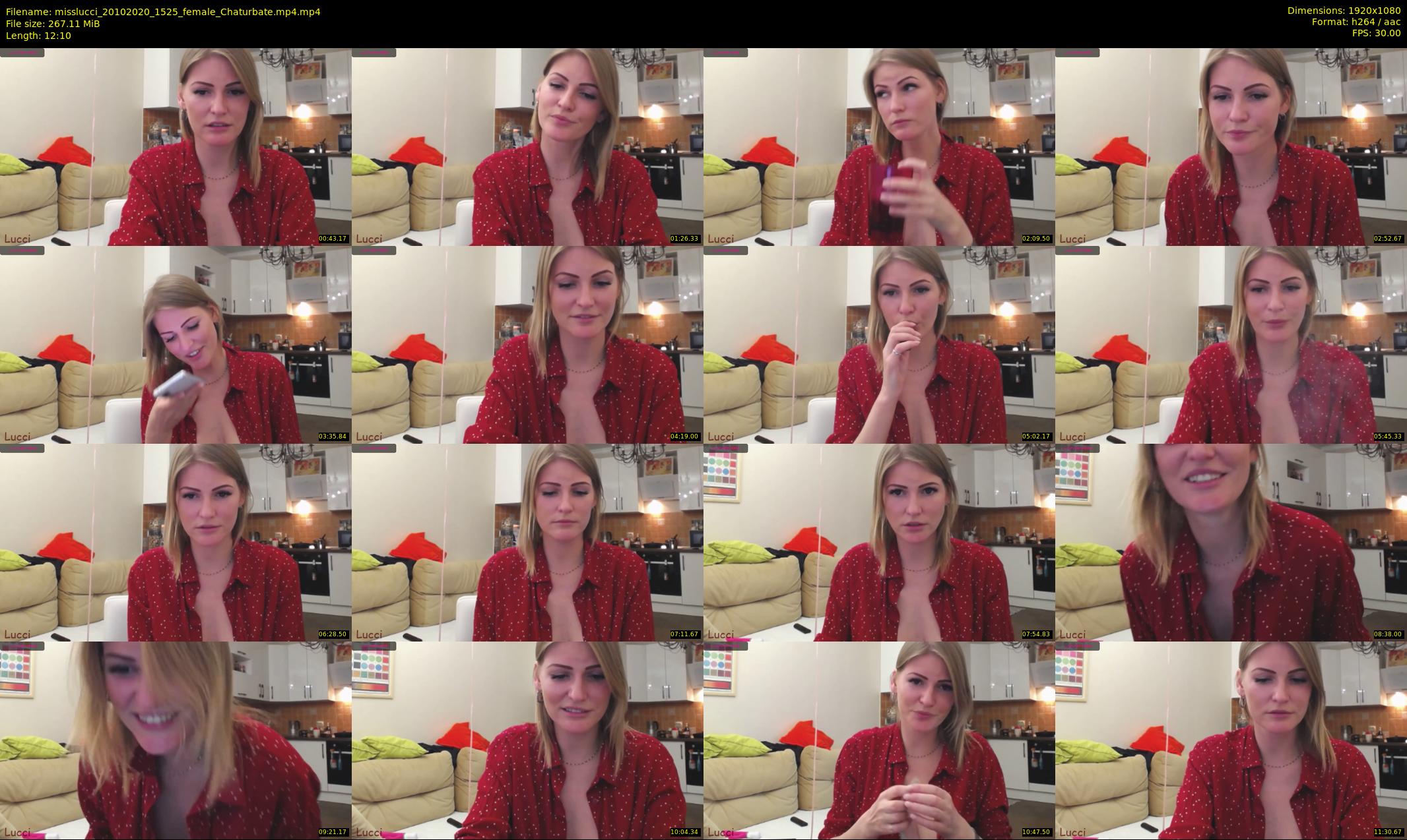 misslucci — 13 minute Chaturbate female cam show recording, 1080p, Oct 20, 2020