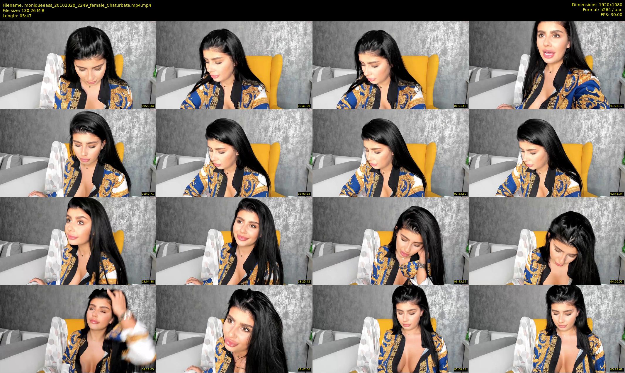 moniqueeass — 6 minute Chaturbate female cam show recording, 1080p, Oct 20, 2020