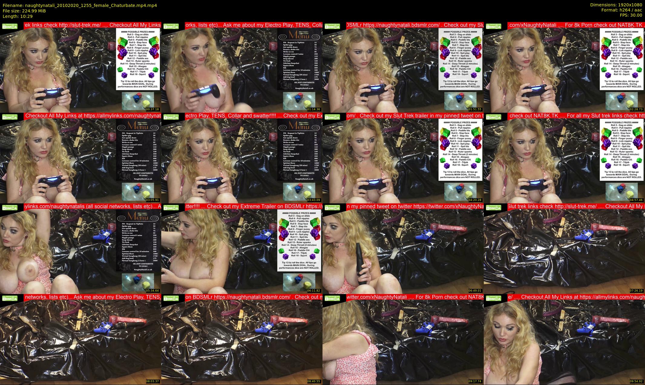naughtynatali — 11 minute Chaturbate female cam show recording, 1080p, Oct 20, 2020