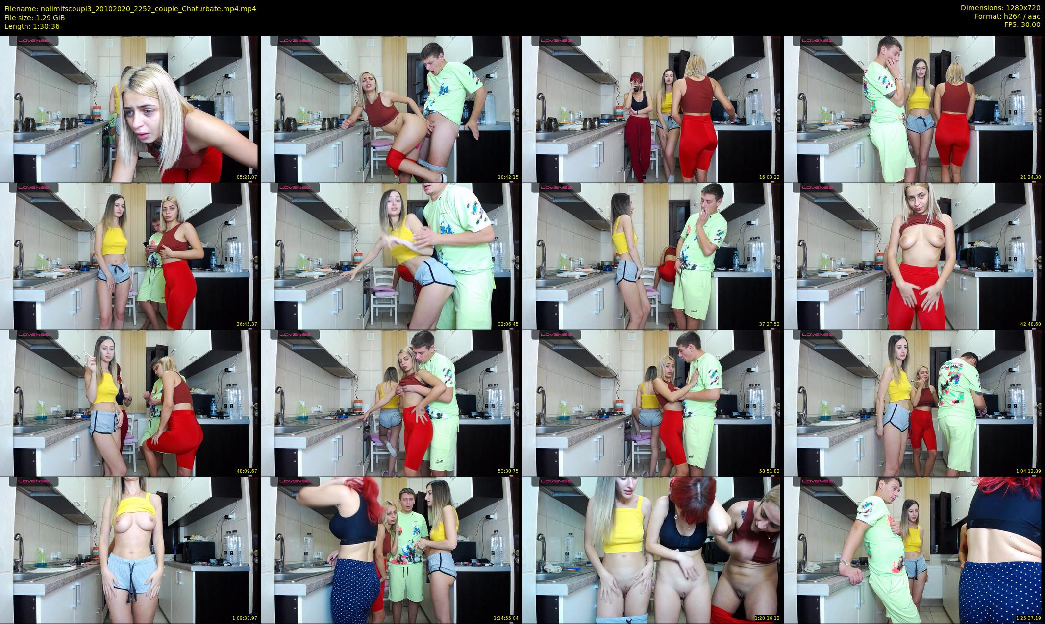 nolimitscoupl3 — 91 minute Chaturbate couple cam show recording, 720p, Oct 20, 2020