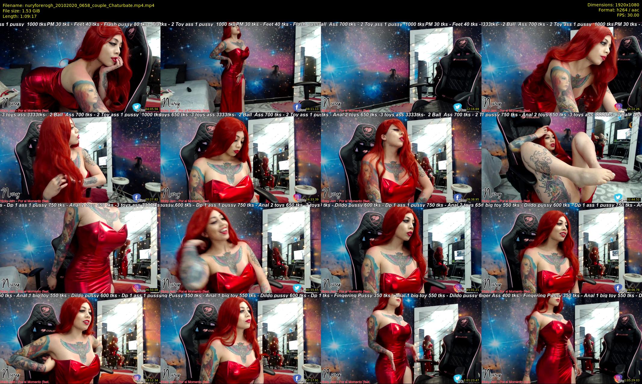nuryforerogh — 70 minute Chaturbate female cam show recording, 1080p, Oct 20, 2020