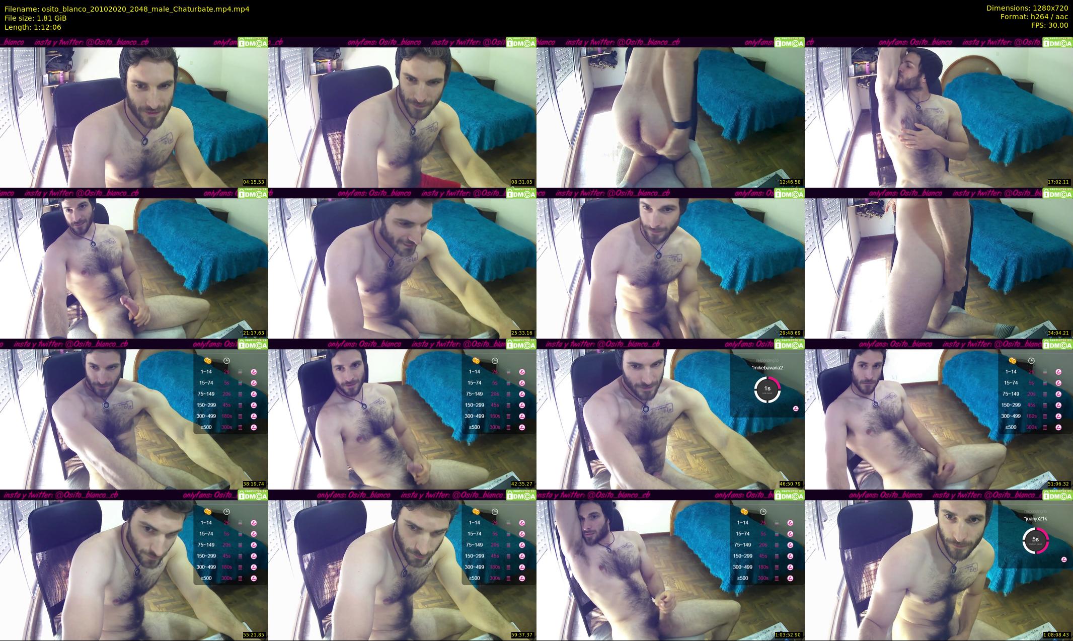 osito_blanco — 73 minute Chaturbate male cam show recording, 720p, Oct 20, 2020
