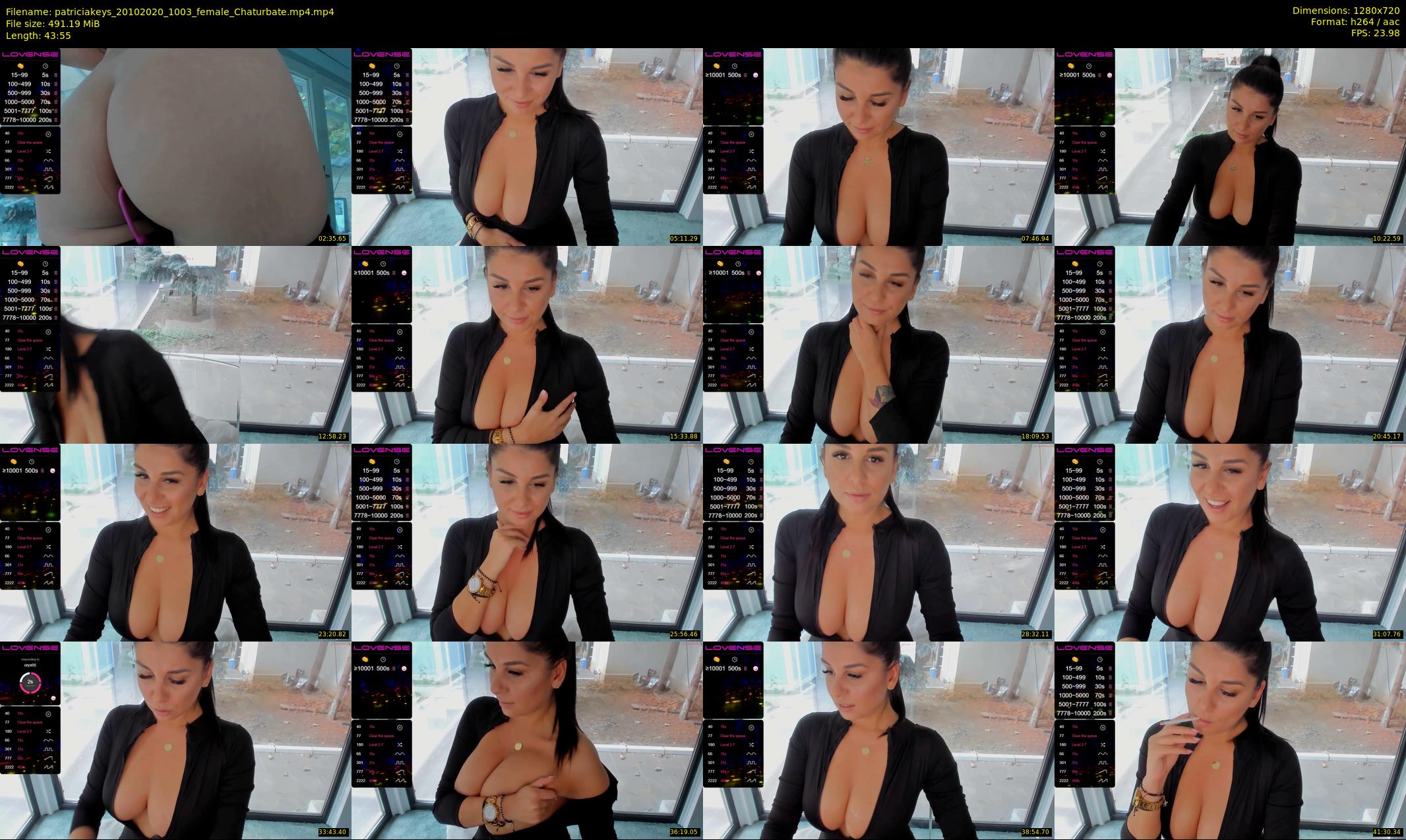 patriciakeys — 44 minute Chaturbate female cam show recording, 720p, Oct 20, 2020
