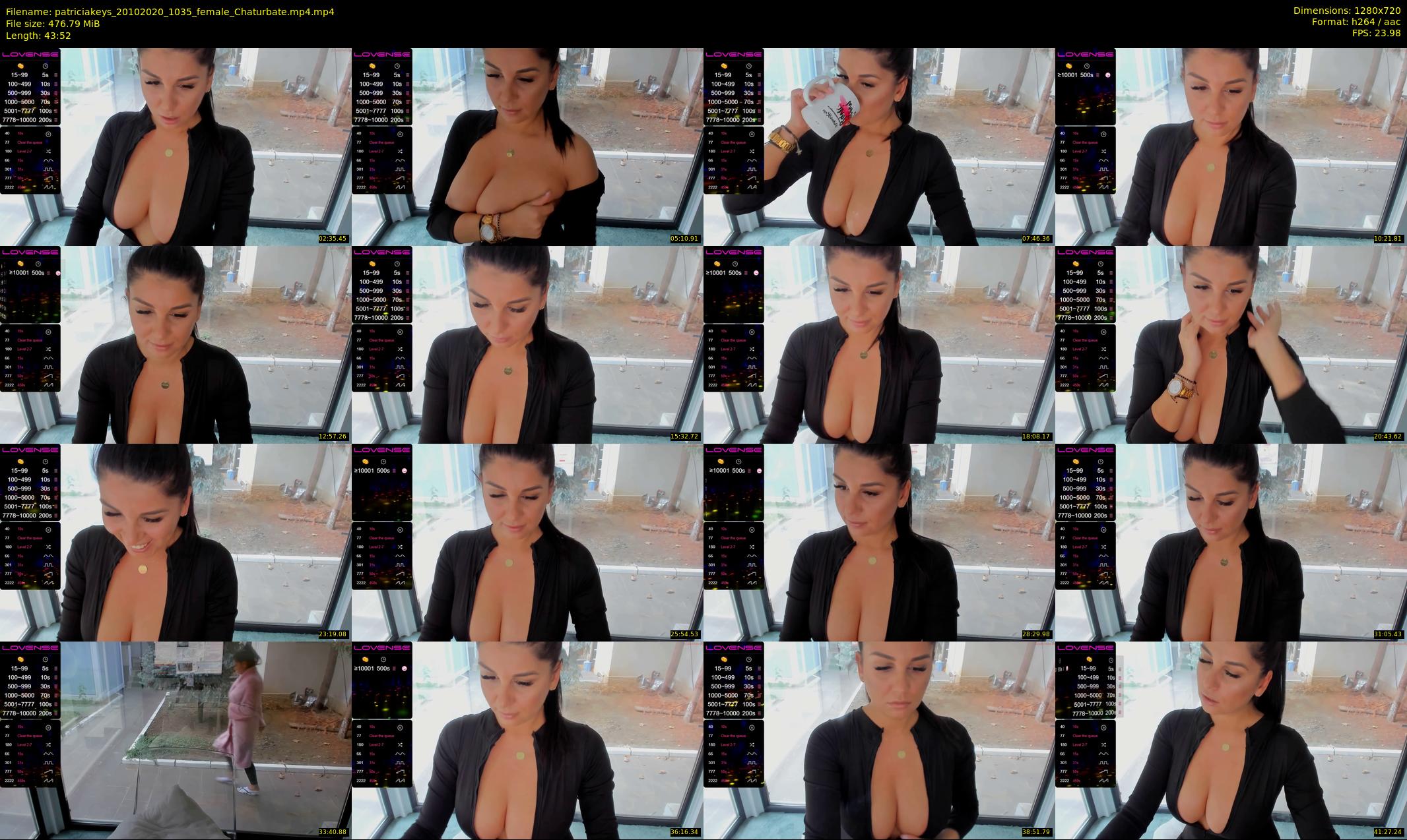 patriciakeys — 44 minute Chaturbate female cam show recording, 720p, Oct 20, 2020