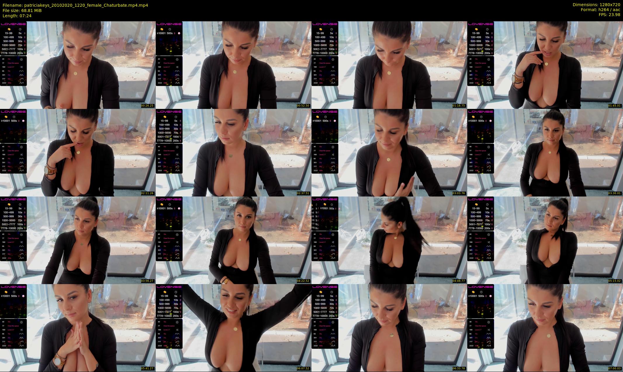 patriciakeys — 8 minute Chaturbate female cam show recording, 720p, Oct 20, 2020