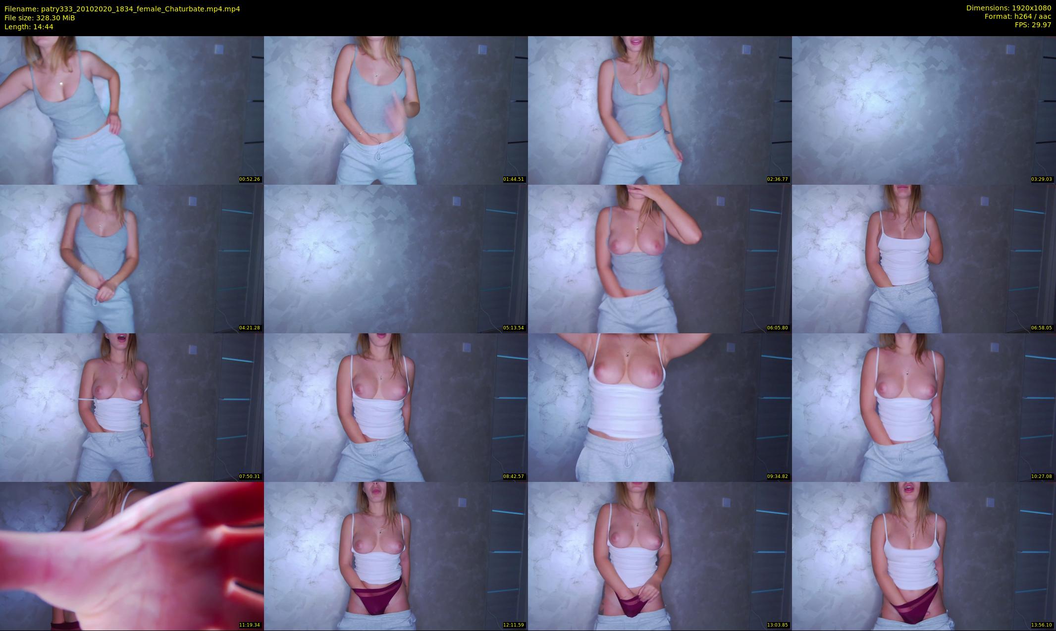 patry333 — 15 minute Chaturbate female cam show recording, 1080p, Oct 20, 2020