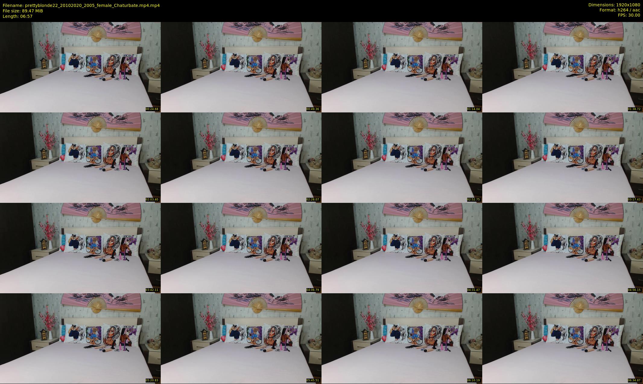 prettyblonde22 — 7 minute Chaturbate female cam show recording, 1080p, Oct 20, 2020