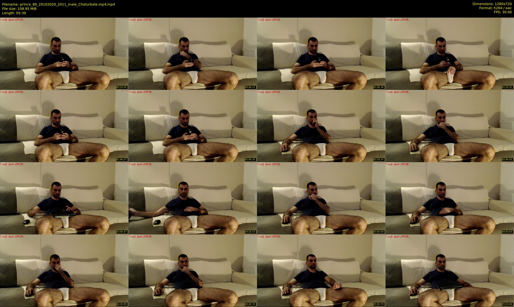prince_89 — 6 minute Chaturbate male cam show recording, 720p, Oct 20, 2020