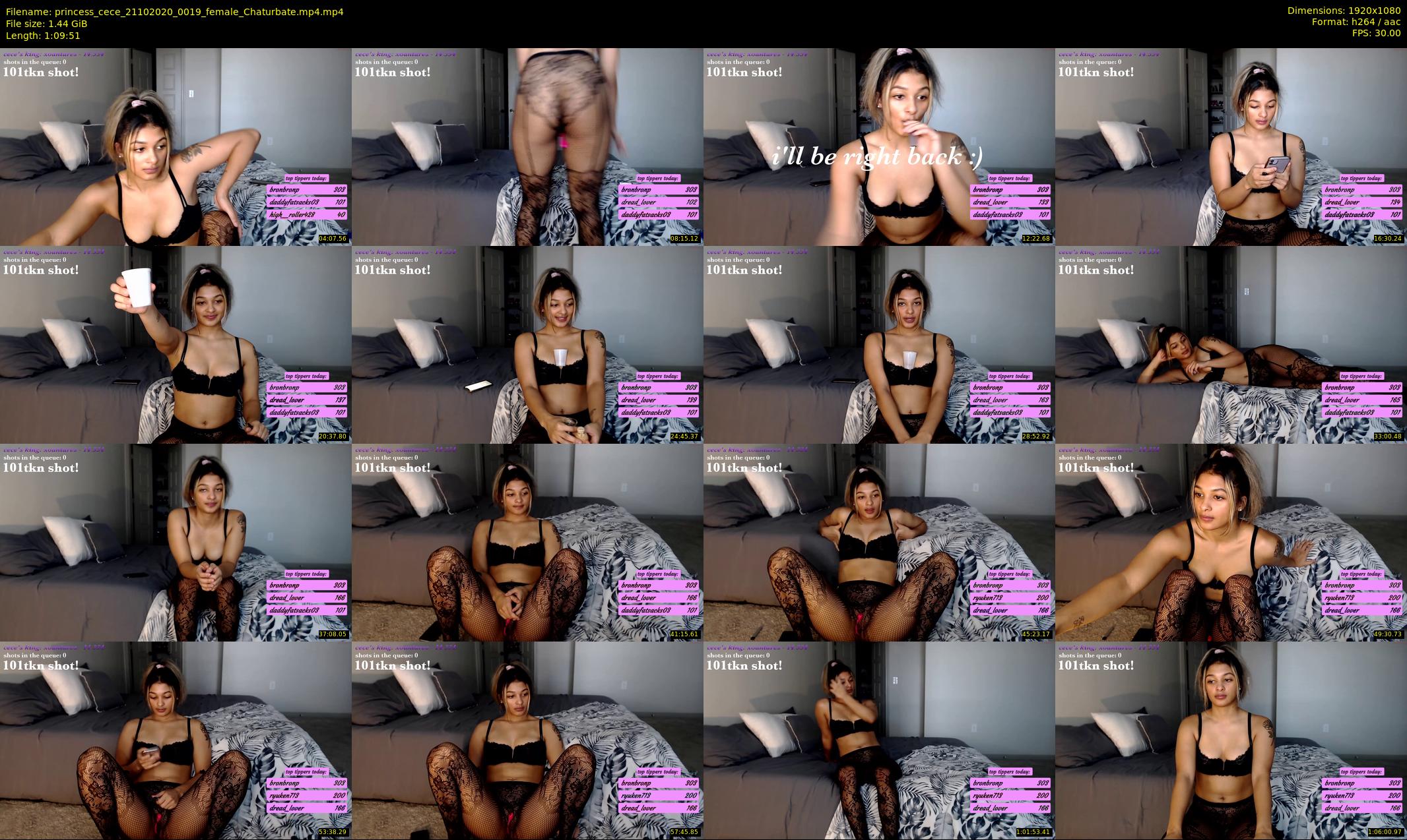 princess_cece — 70 minute Chaturbate female cam show recording, 1080p, Oct 21, 2020