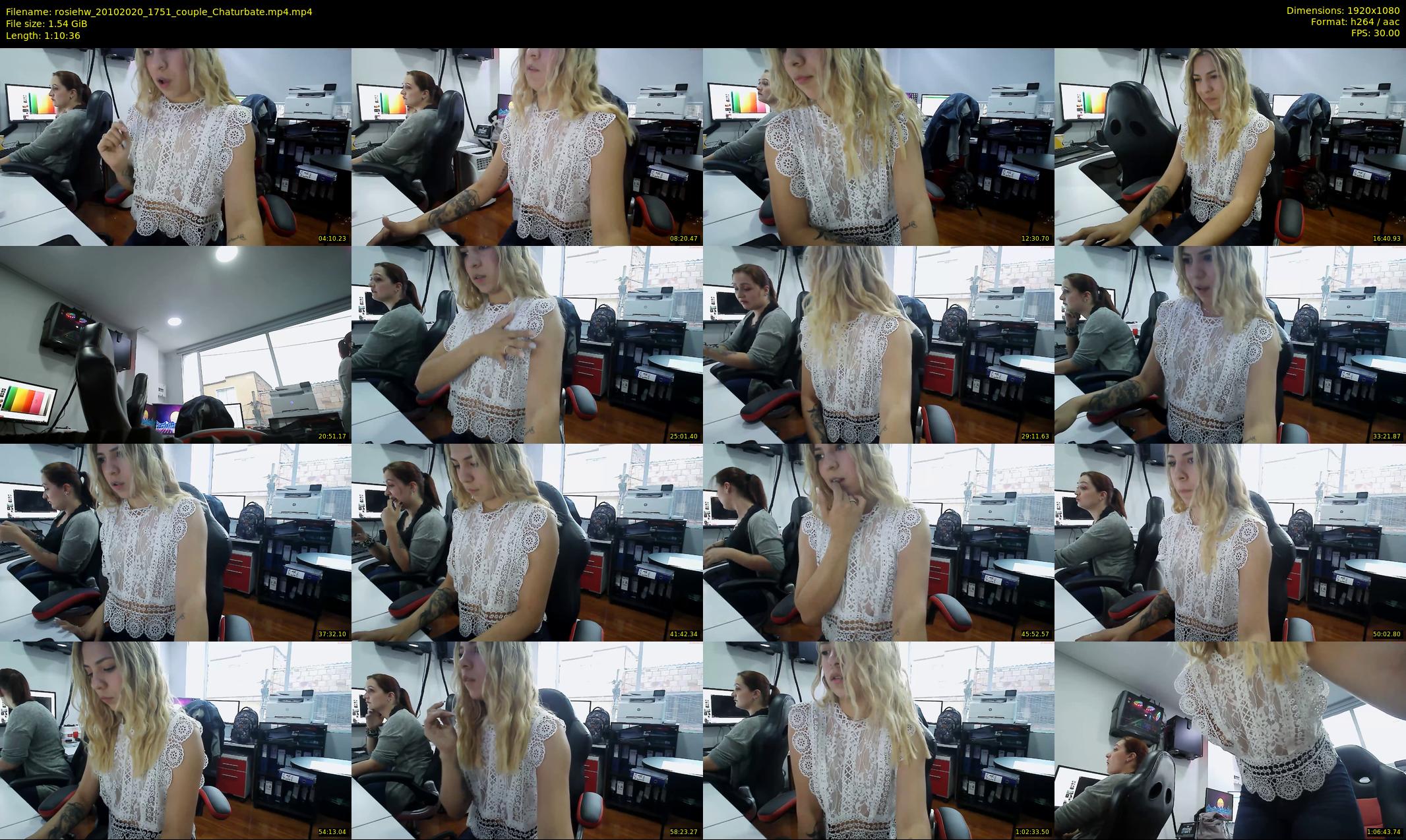 rosiehw — 71 minute Chaturbate couple cam show recording, 1080p, Oct 20, 2020