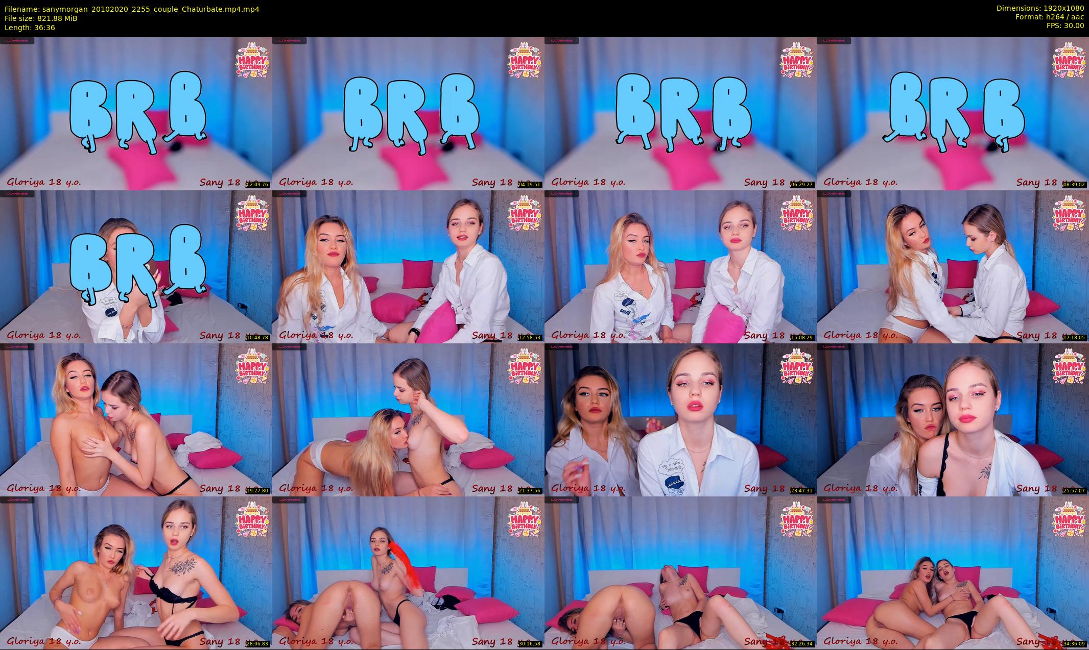 sanymorgan — 37 minute Chaturbate couple cam show recording, 1080p, Oct 20, 2020