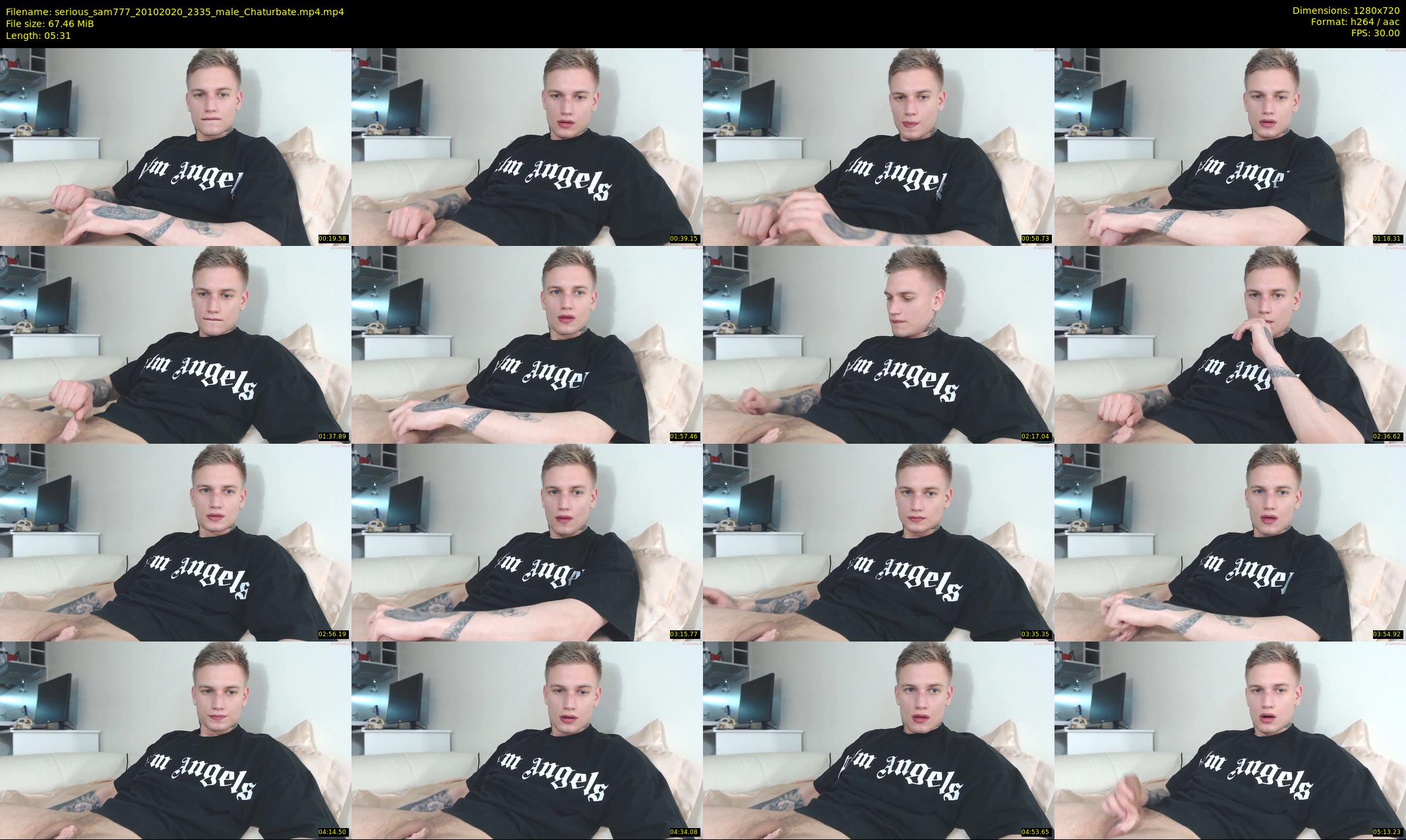 serious_sam777 — 6 minute Chaturbate male cam show recording, 720p, Oct 20, 2020