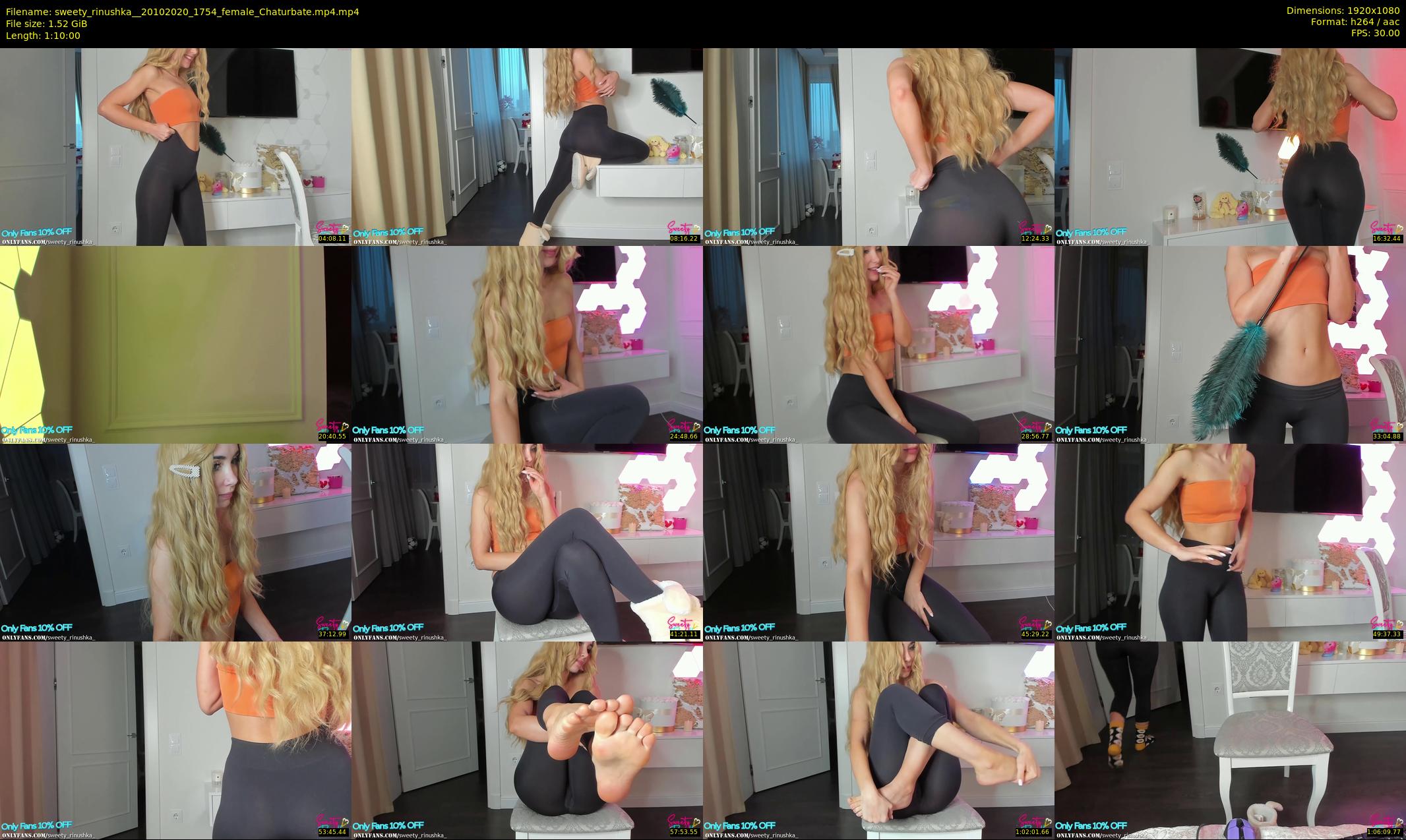 sweety_rinushka_ — 70 minute Chaturbate female cam show recording, 1080p, Oct 20, 2020