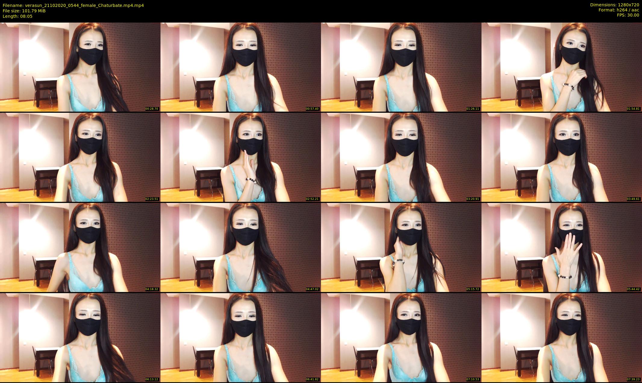 verasun — 9 minute Chaturbate female cam show recording, 720p, Oct 21, 2020