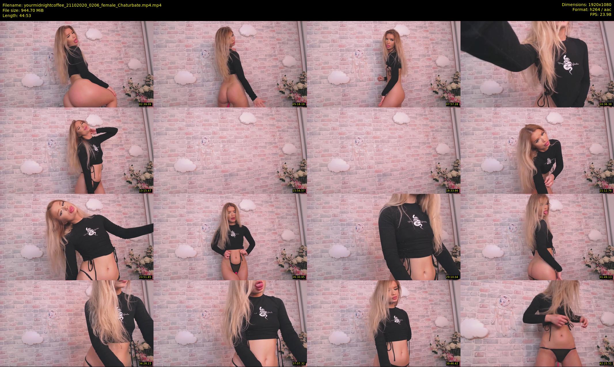 yourmidnightcoffee — 45 minute Chaturbate female cam show recording, 1080p, Oct 21, 2020