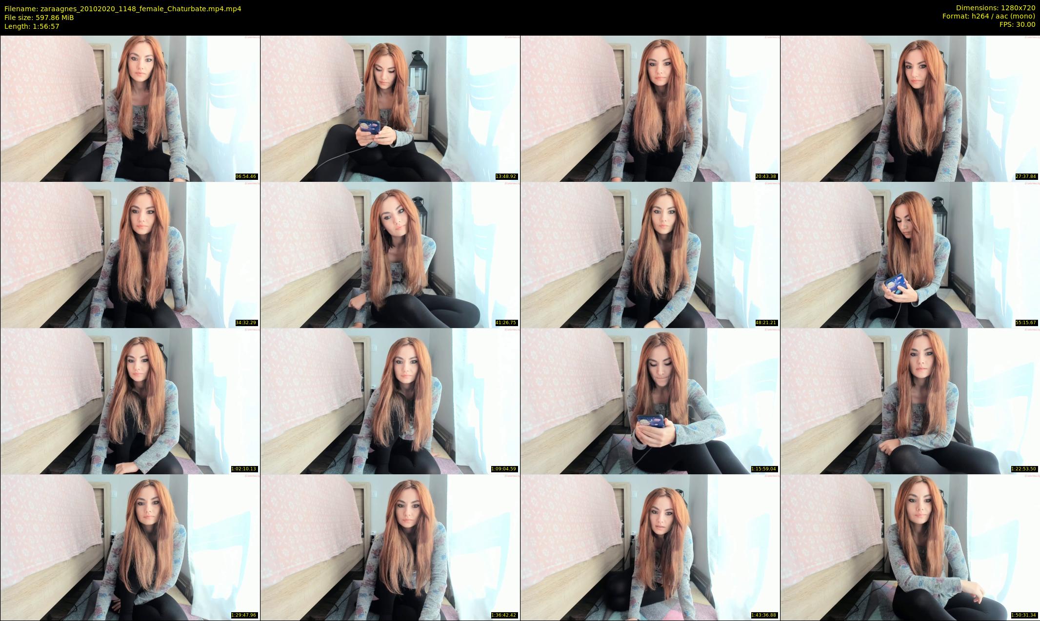 zaraagnes — 117 minute Chaturbate female cam show recording, 720p, Oct 20, 2020