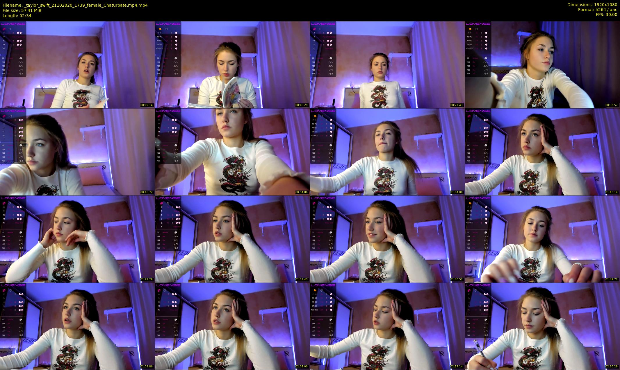 _taylor_swift — 3 minute Chaturbate female cam show recording, 1080p, Oct 21, 2020