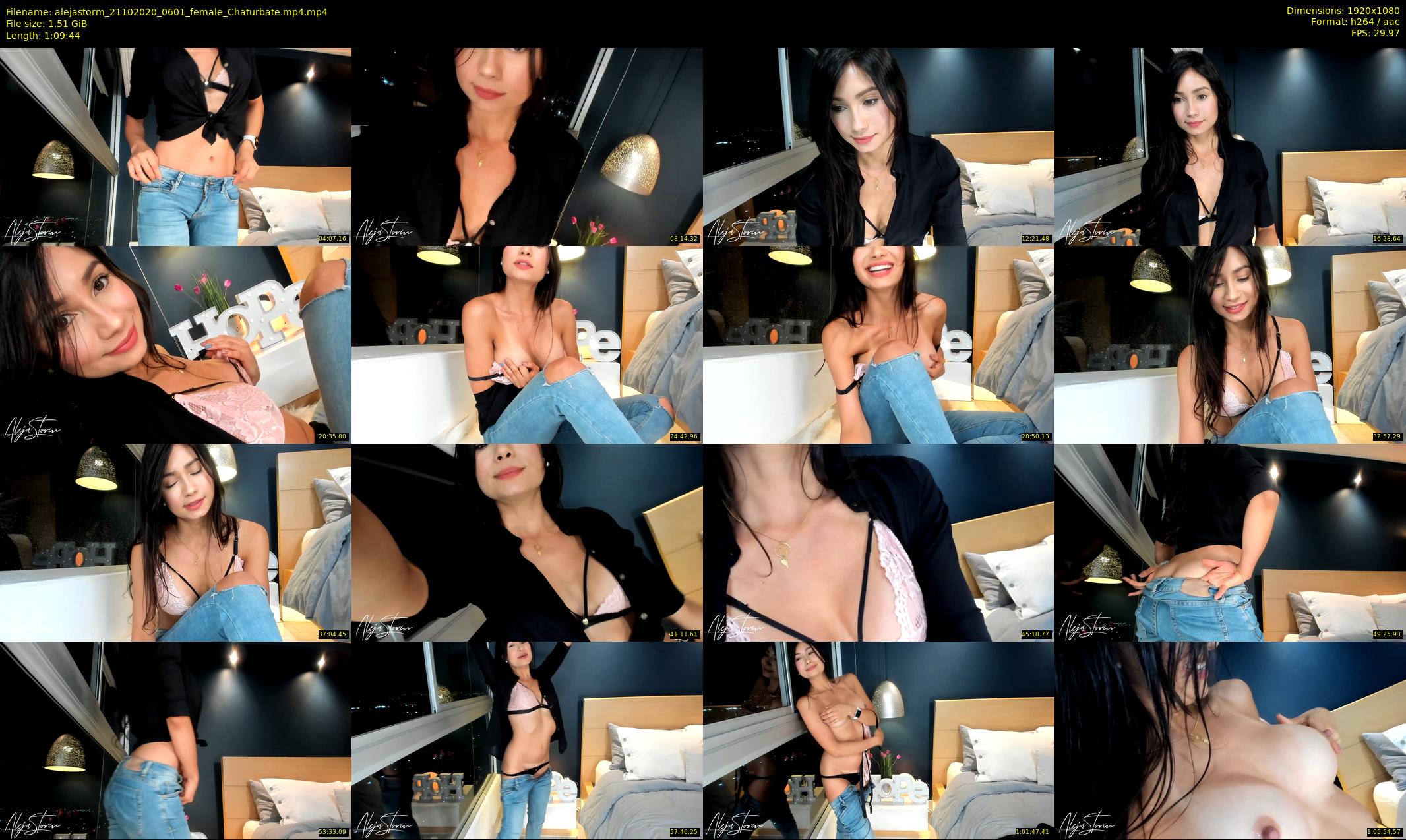 alejastorm — 70 minute Chaturbate female cam show recording, 1080p, Oct 21, 2020