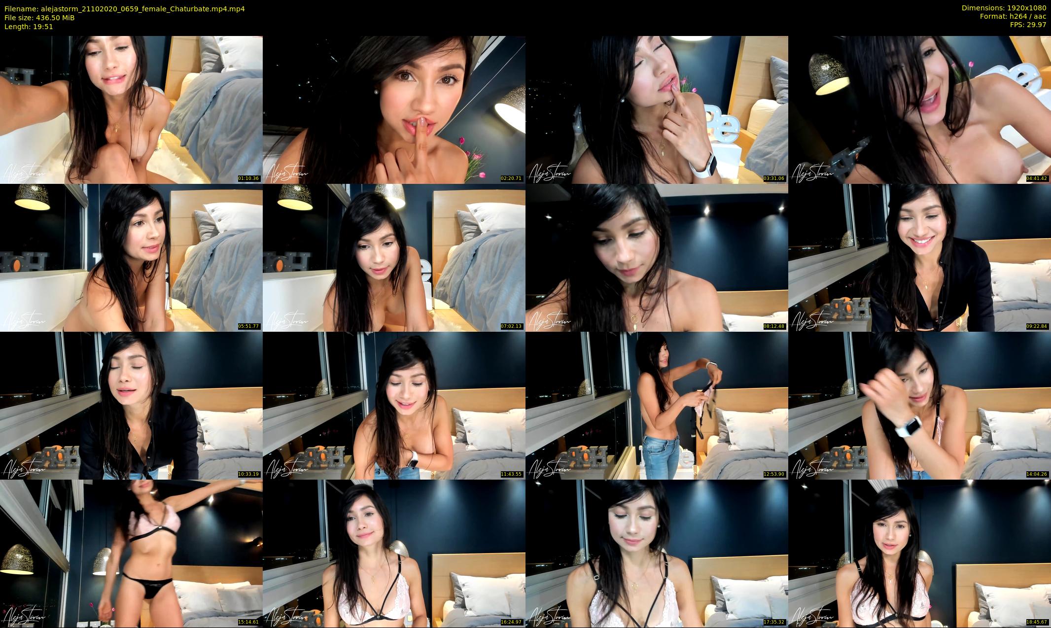 alejastorm — 20 minute Chaturbate female cam show recording, 1080p, Oct 21, 2020