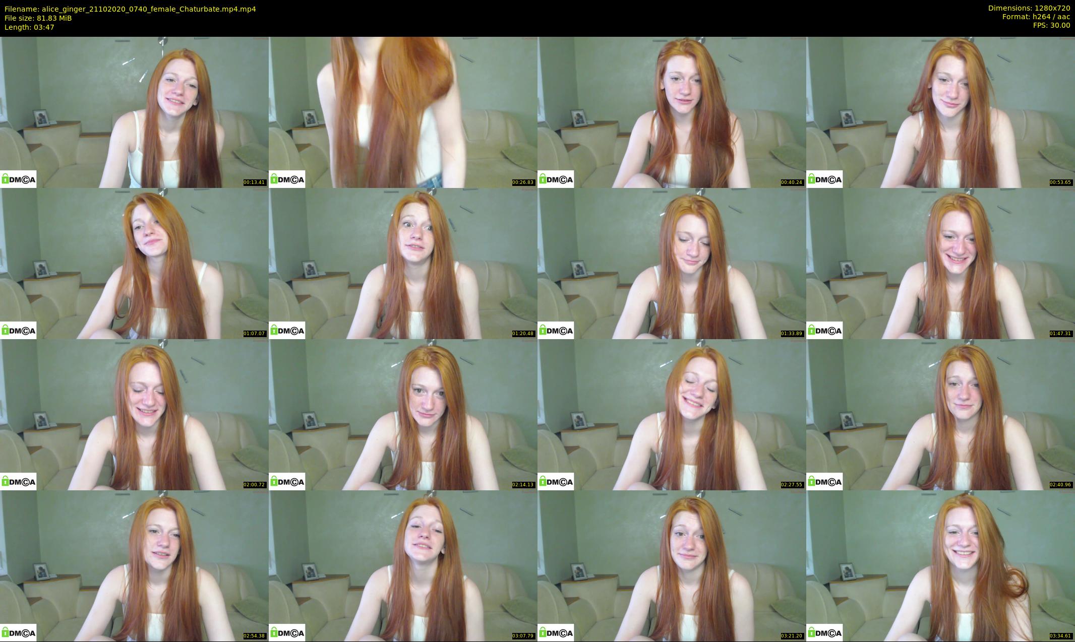 alice_ginger — 4 minute Chaturbate female cam show recording, 720p, Oct 21, 2020