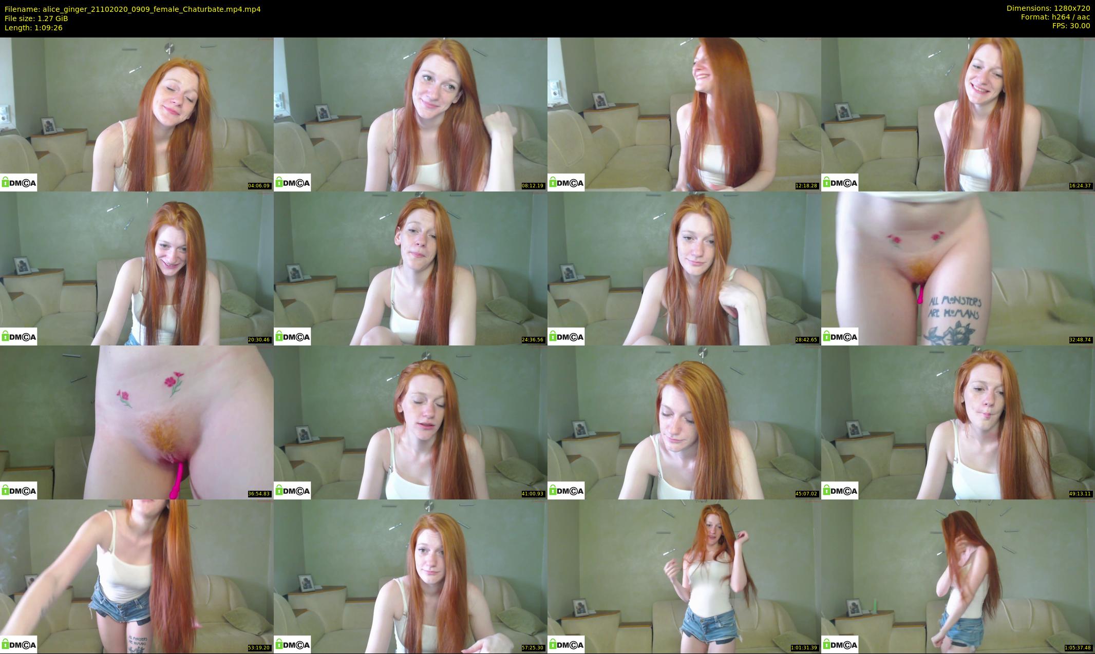 alice_ginger — 70 minute Chaturbate female cam show recording, 720p, Oct 21, 2020