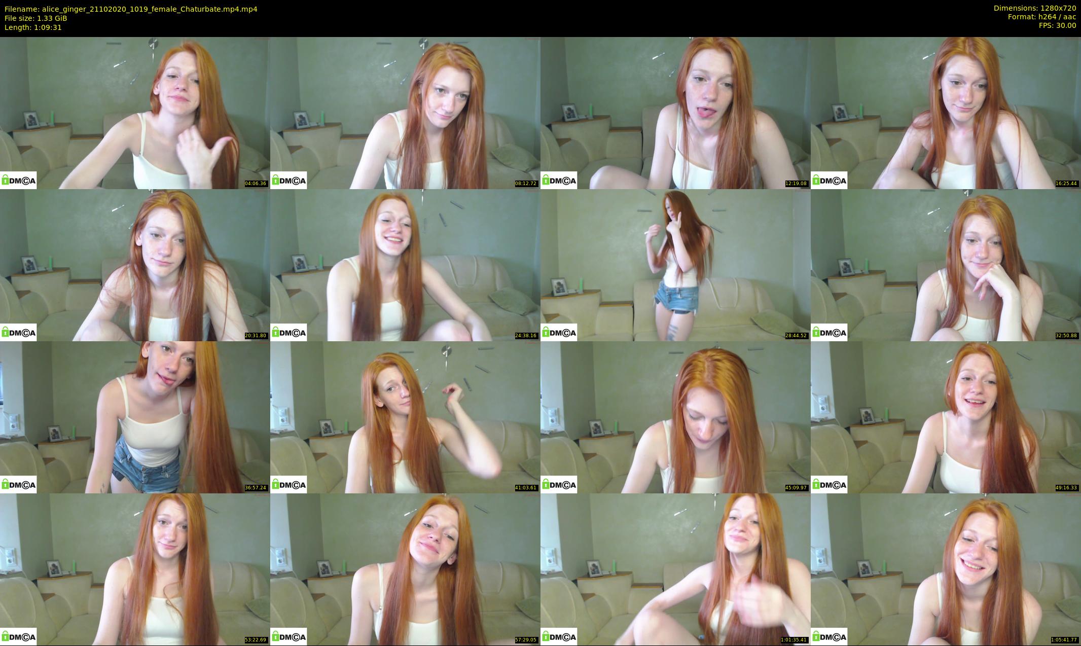 alice_ginger — 70 minute Chaturbate female cam show recording, 720p, Oct 21, 2020