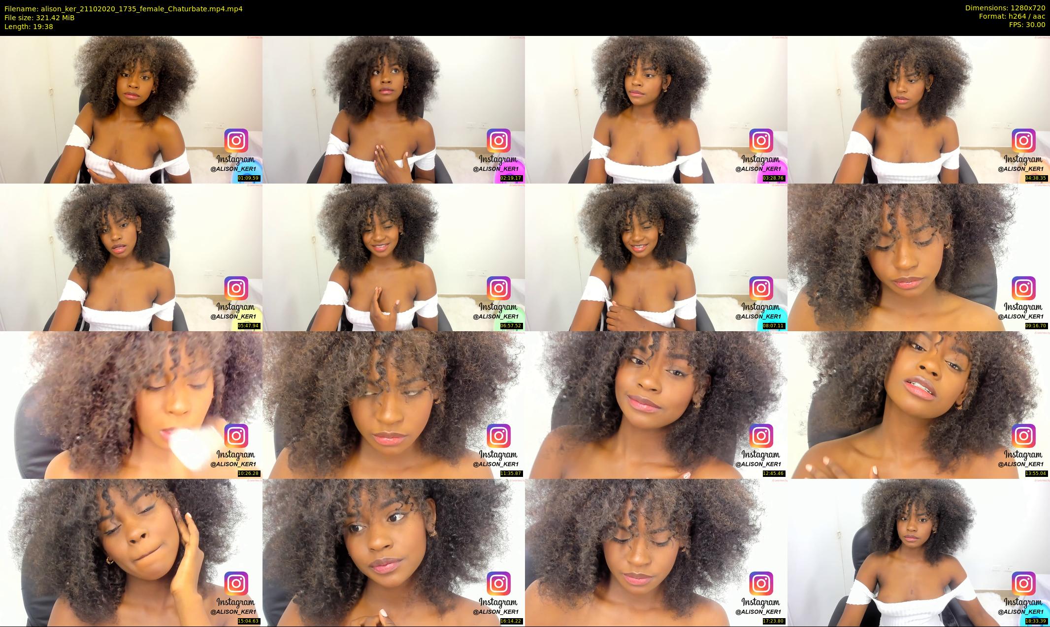 alison_ker — 20 minute Chaturbate female cam show recording, 720p, Oct 21, 2020