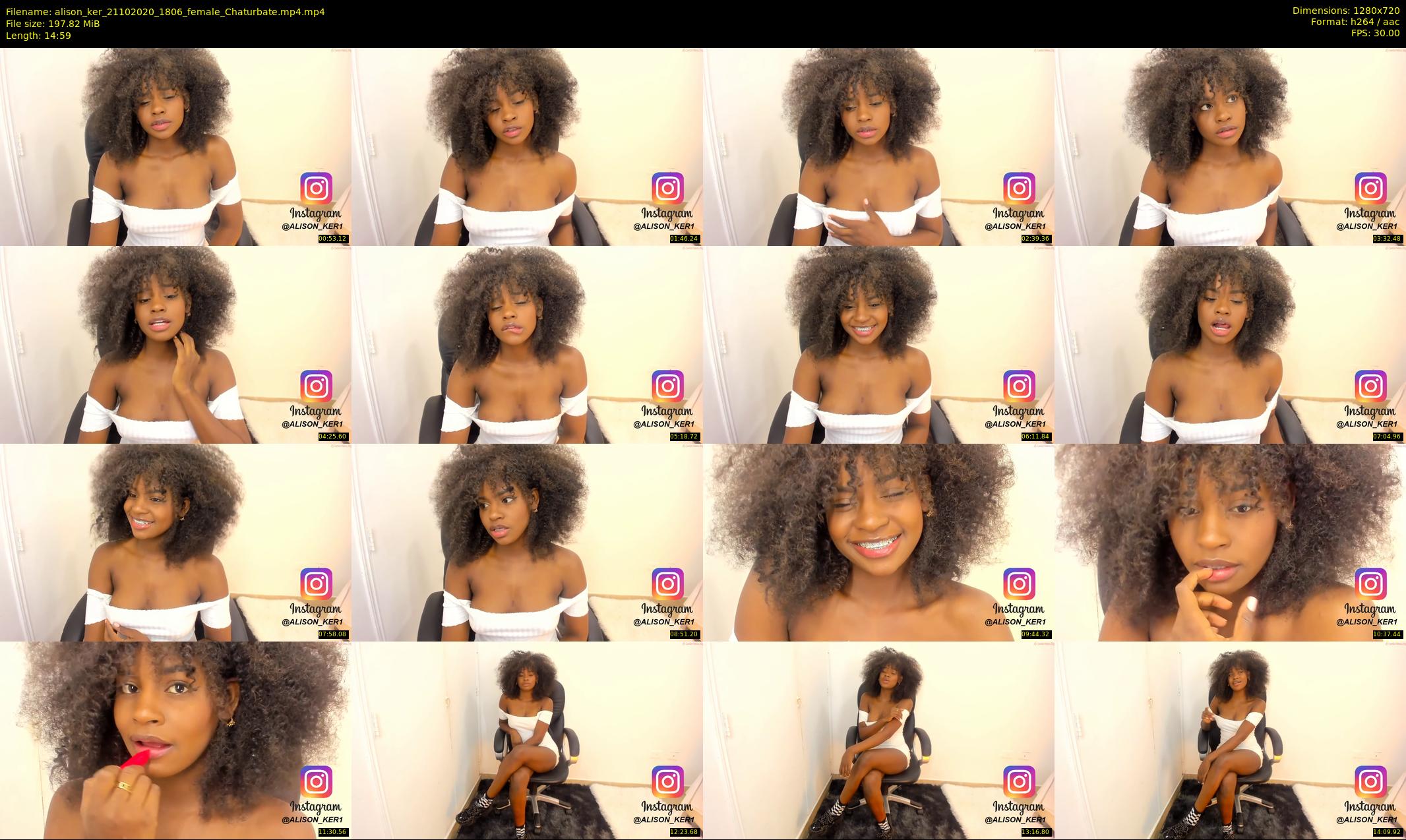 alison_ker — 15 minute Chaturbate female cam show recording, 720p, Oct 21, 2020