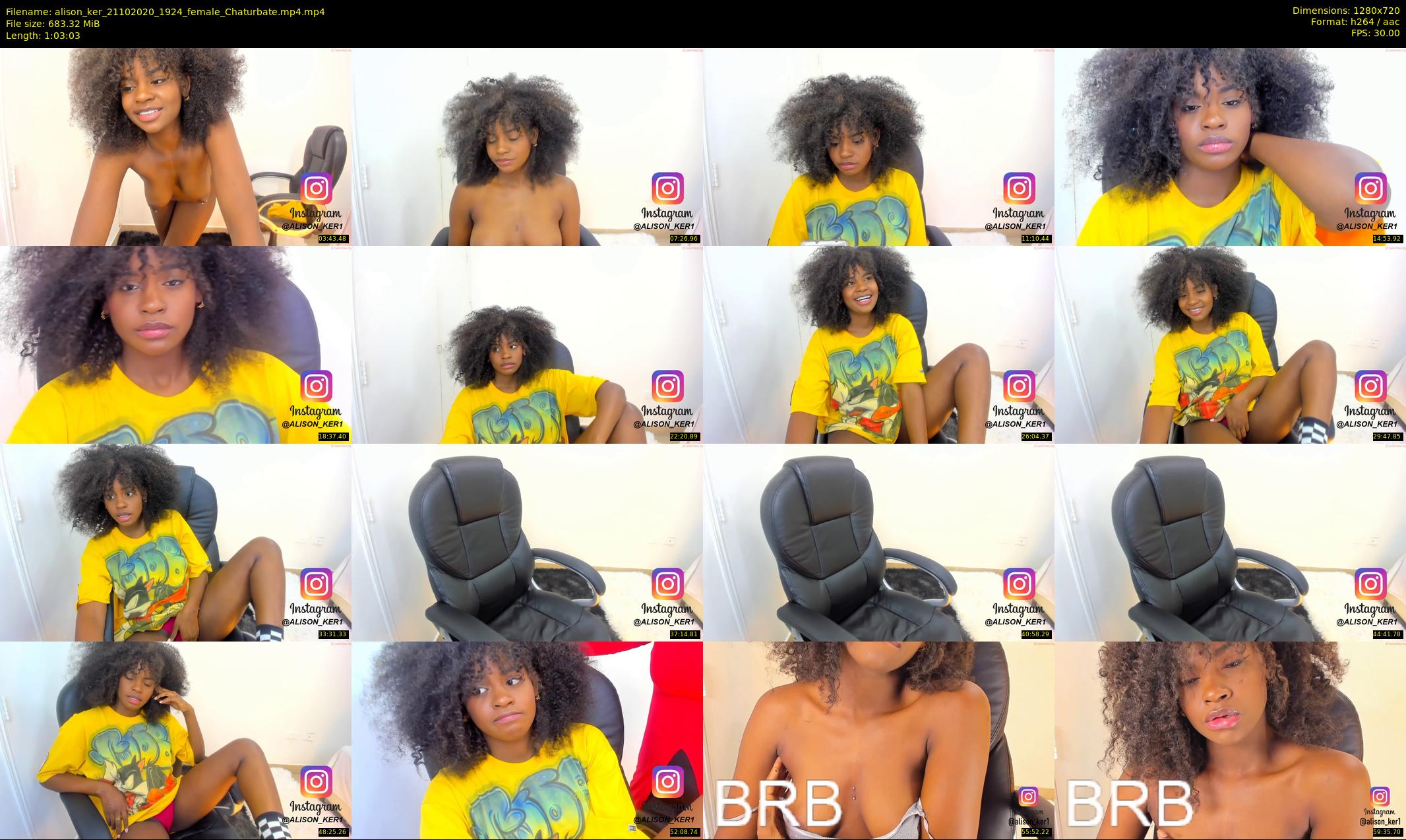alison_ker — 64 minute Chaturbate female cam show recording, 720p, Oct 21, 2020
