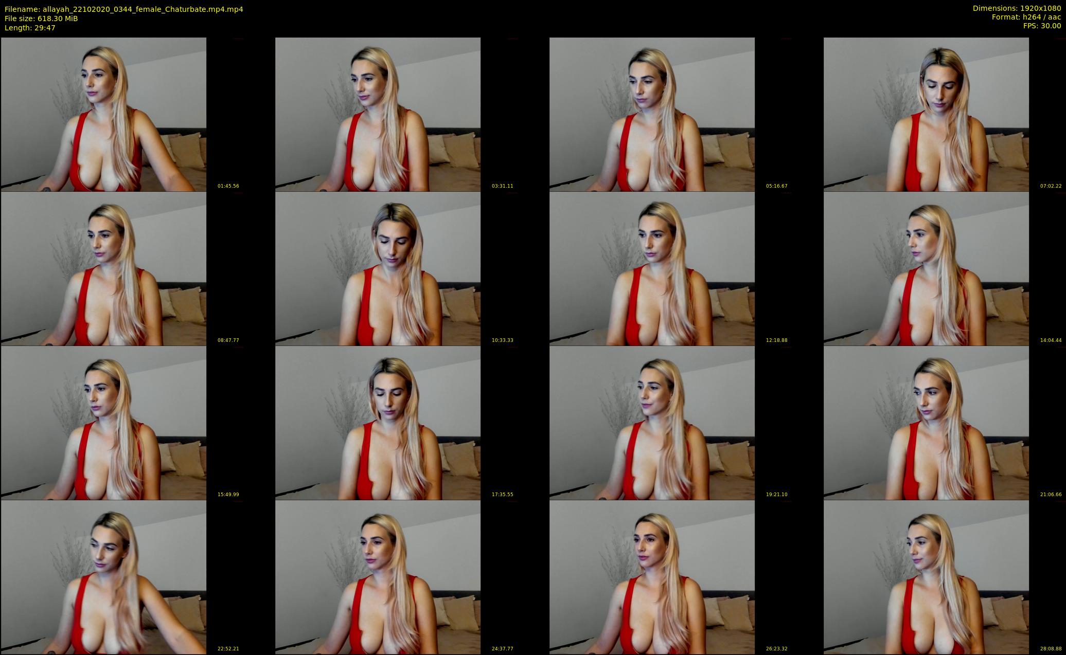 allayah — 30 minute Chaturbate female cam show recording, 1080p, Oct 22, 2020