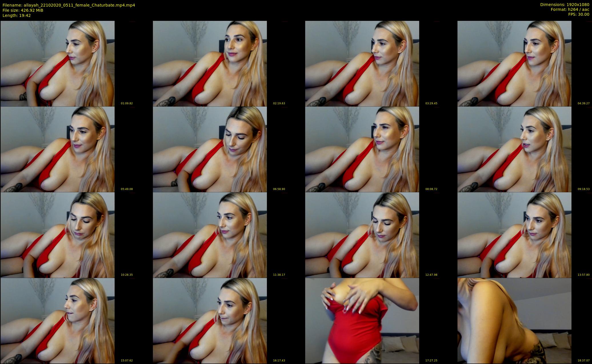 allayah — 20 minute Chaturbate female cam show recording, 1080p, Oct 22, 2020