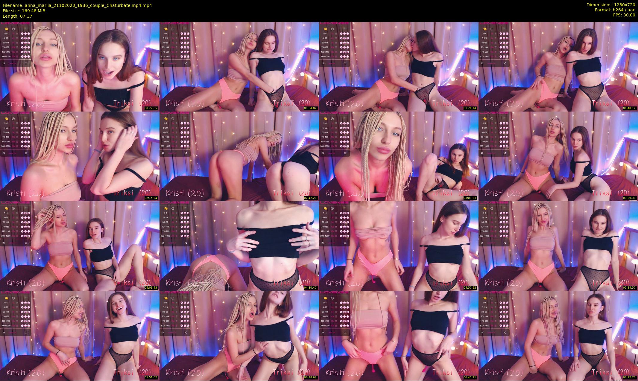 anna_mariia — 8 minute Chaturbate couple cam show recording, 720p, Oct 21, 2020