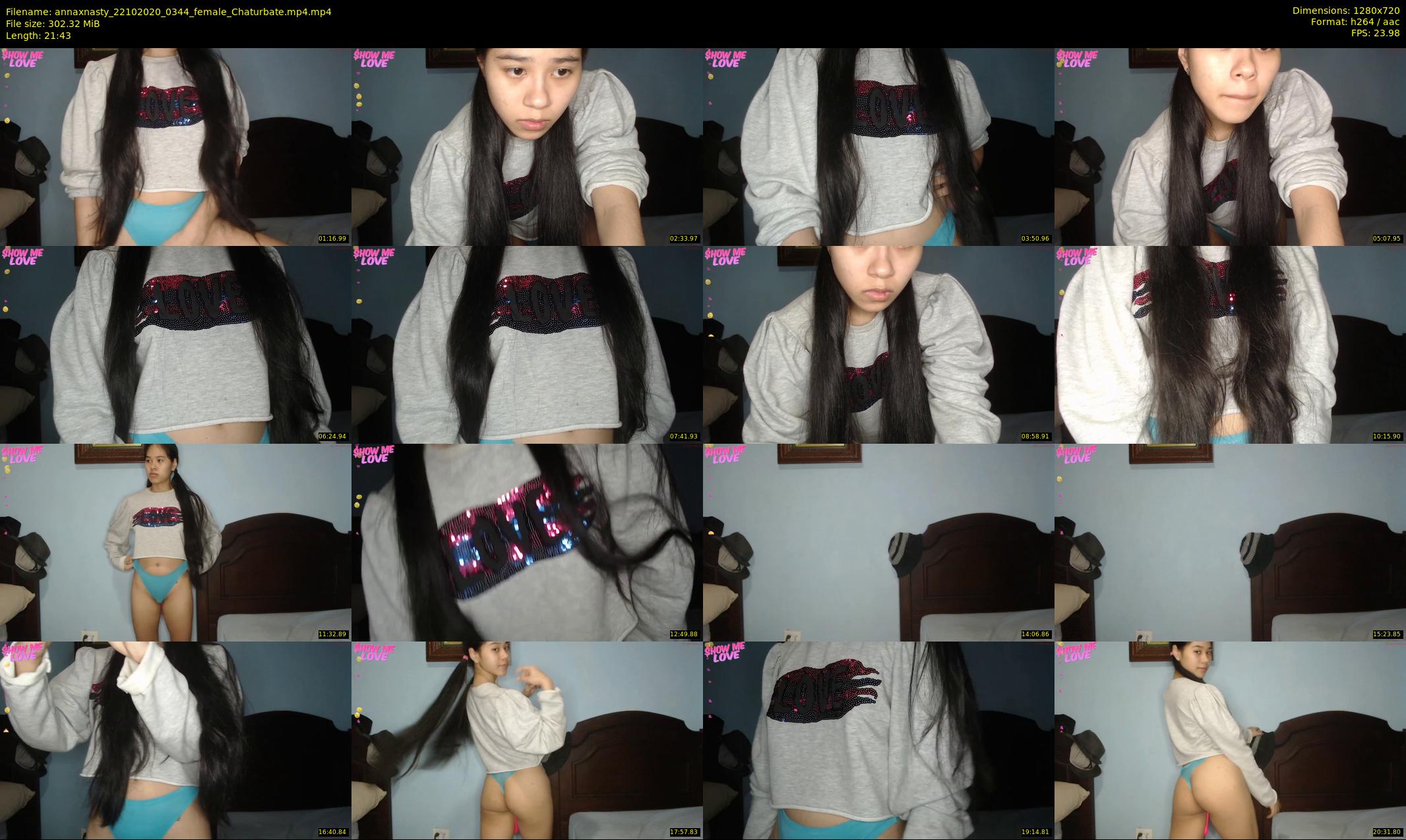 annaxnasty — 22 minute Chaturbate female cam show recording, 720p, Oct 22, 2020