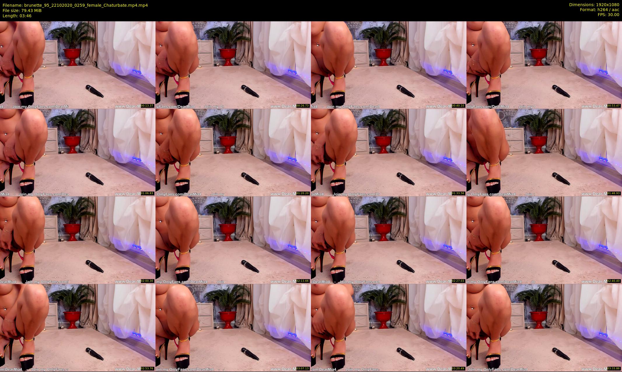 brunette_95 — 4 minute Chaturbate female cam show recording, 1080p, Oct 22, 2020