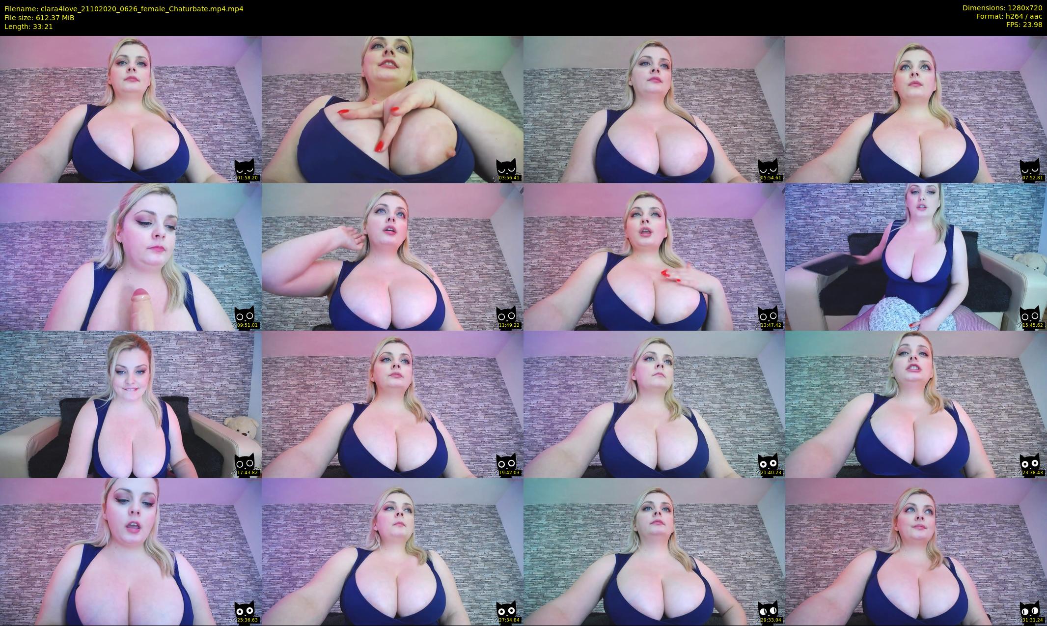 clara4love — 34 minute Chaturbate female cam show recording, 720p, Oct 21, 2020