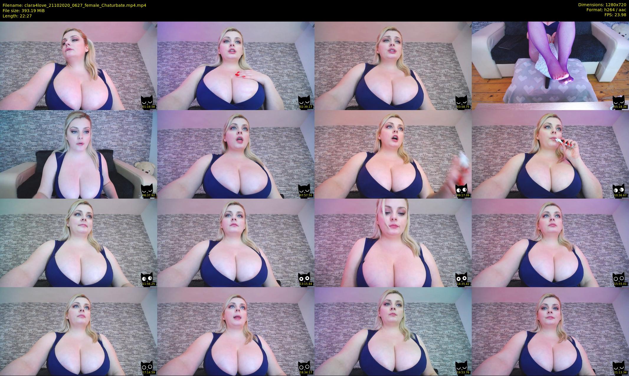 clara4love — 23 minute Chaturbate female cam show recording, 720p, Oct 21, 2020