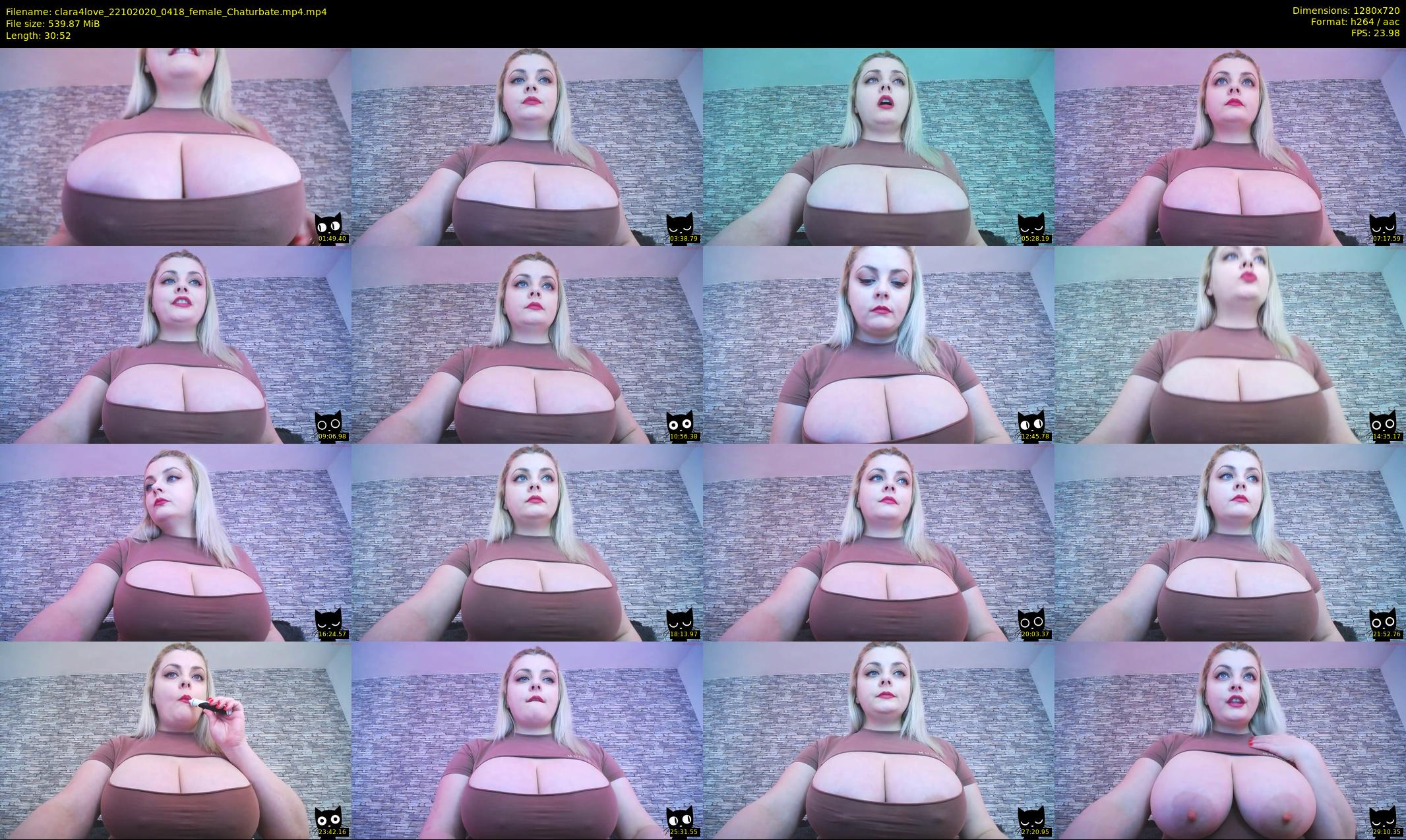 clara4love — 31 minute Chaturbate female cam show recording, 720p, Oct 22, 2020